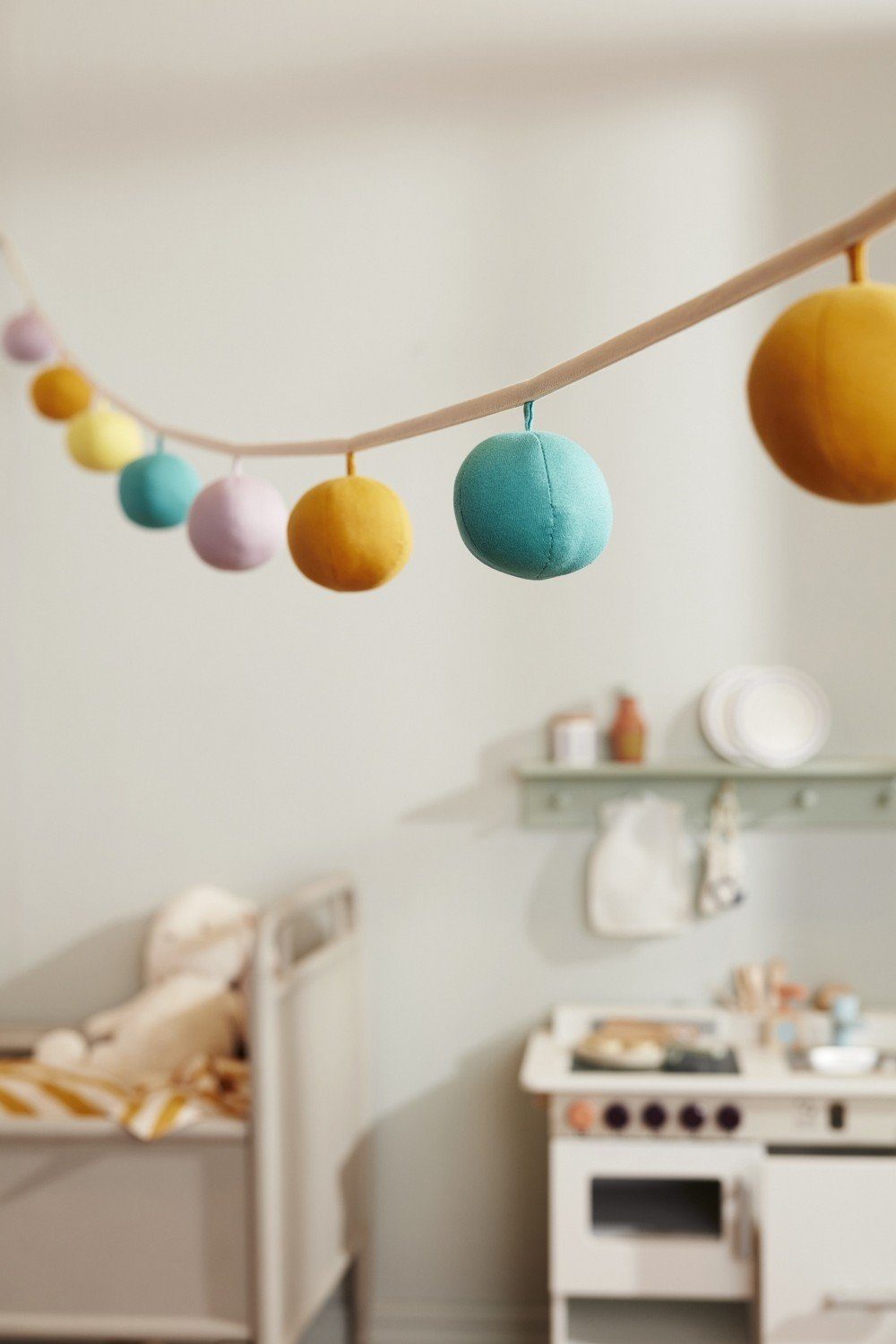 Kids Concept Girlande Dekoration Girlande Pompons