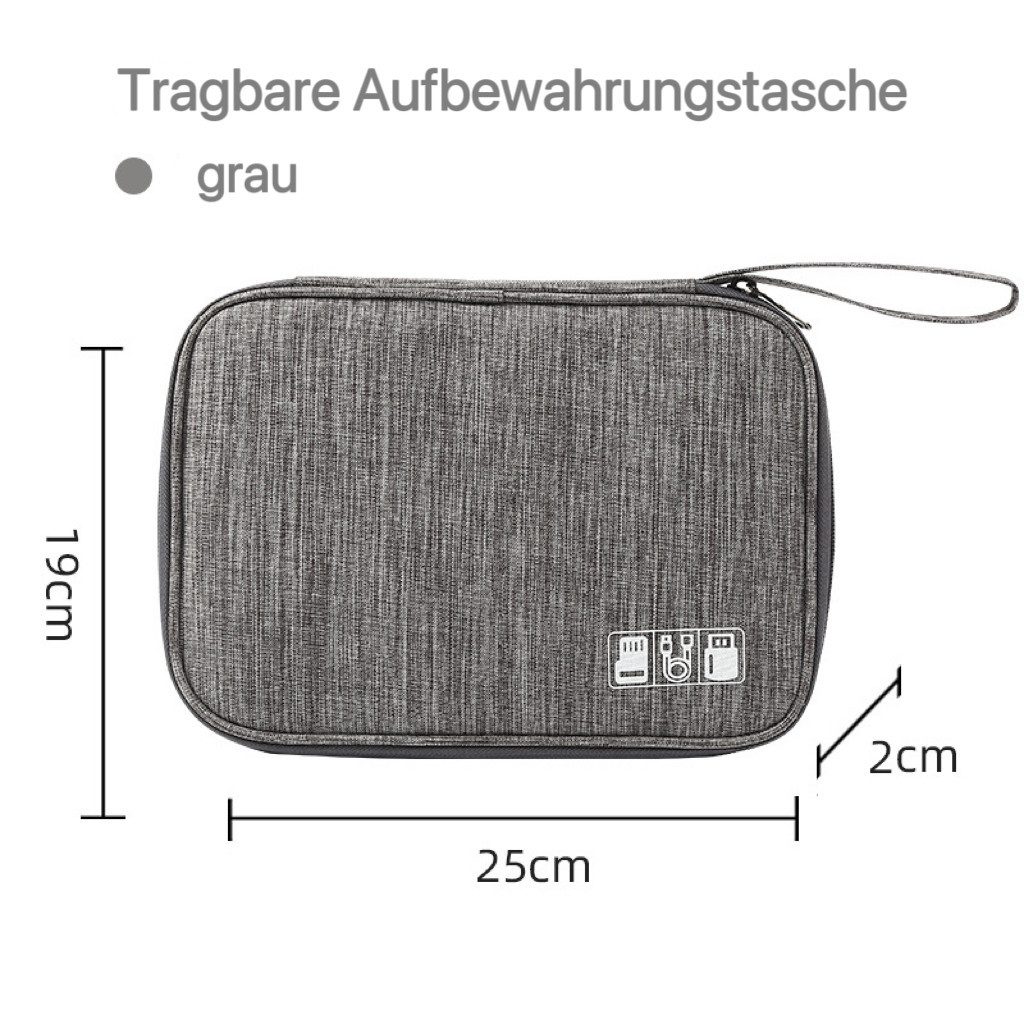 HoyoLee Handels GmbH Aufbewahrungstasche Multifunktionale Kosmetiktasche, digitale Tasche, Aufbewahrungstasche