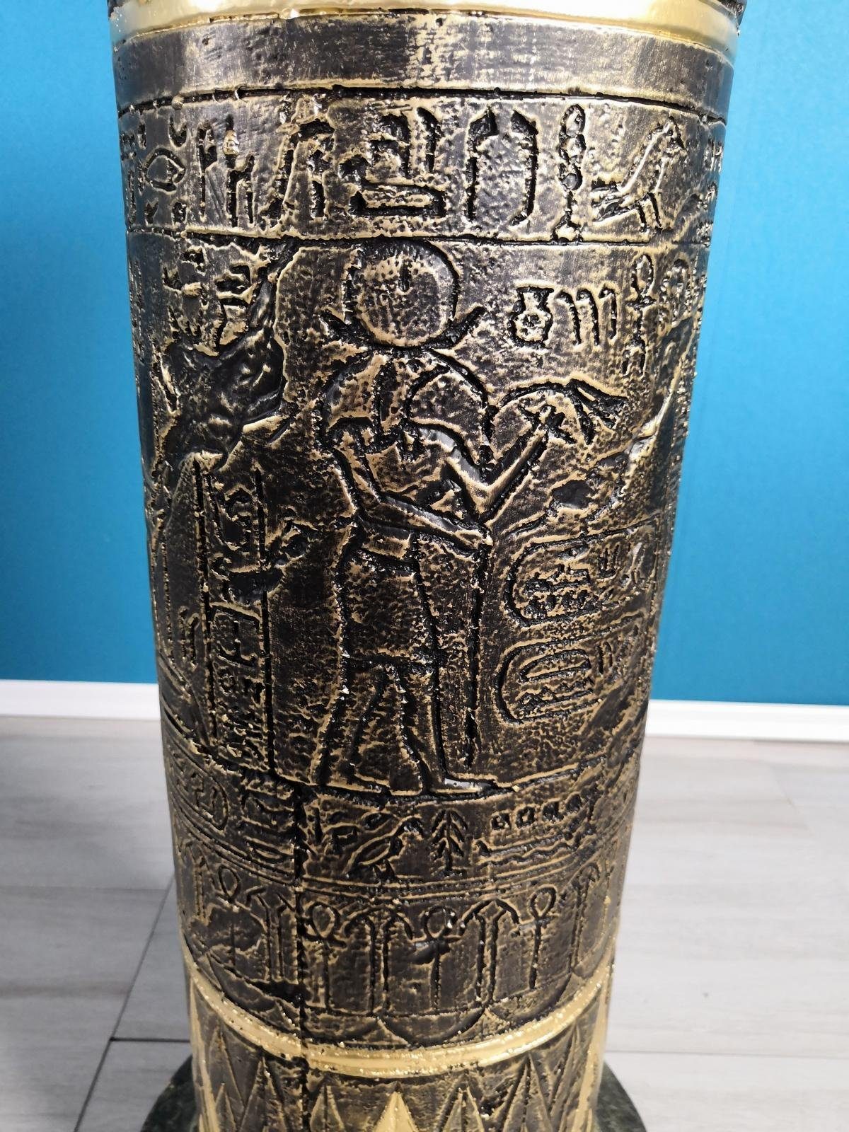 JVmoebel Blumenständer Medusa Säule Römische Säulen Marmor Figur Deko Ständer 89cm Dekoration, Made in Europa