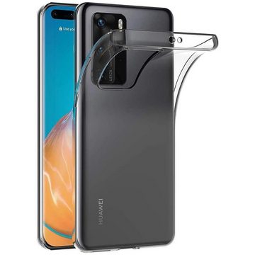 CoolGadget Handyhülle Transparent Ultra Slim Case für Huawei P40 Pro 6,58 Zoll, Silikon Hülle Dünne Schutzhülle für Huawei P40 Pro Hülle