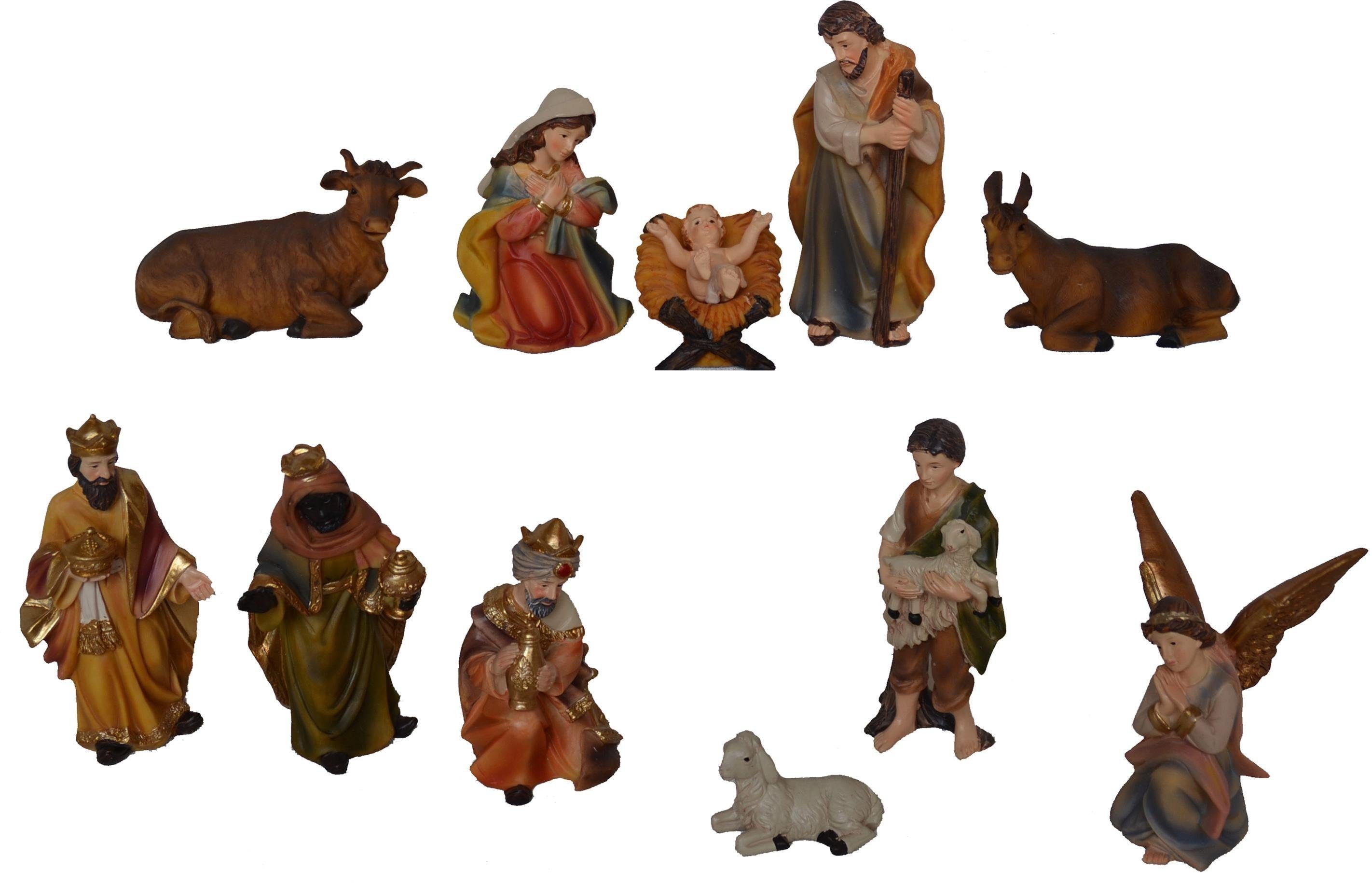 Alfred Kolbe Krippenfigur Weihnachtsdeko (Set, 11 St), Höhe 9 cm