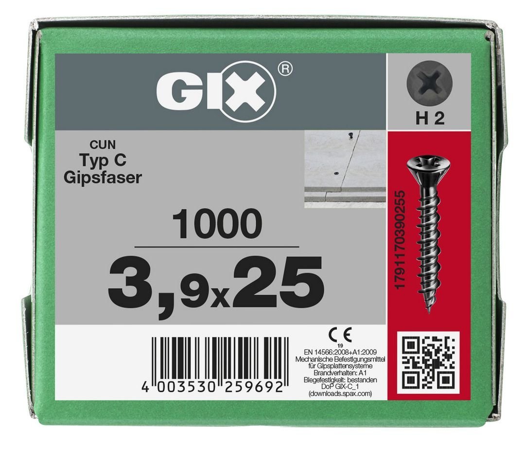 Thumbnail - SPAX Trockenbauschrauber Spax Trockenbauschrauben 3.9 x 25 mm PH 2 - 1000
