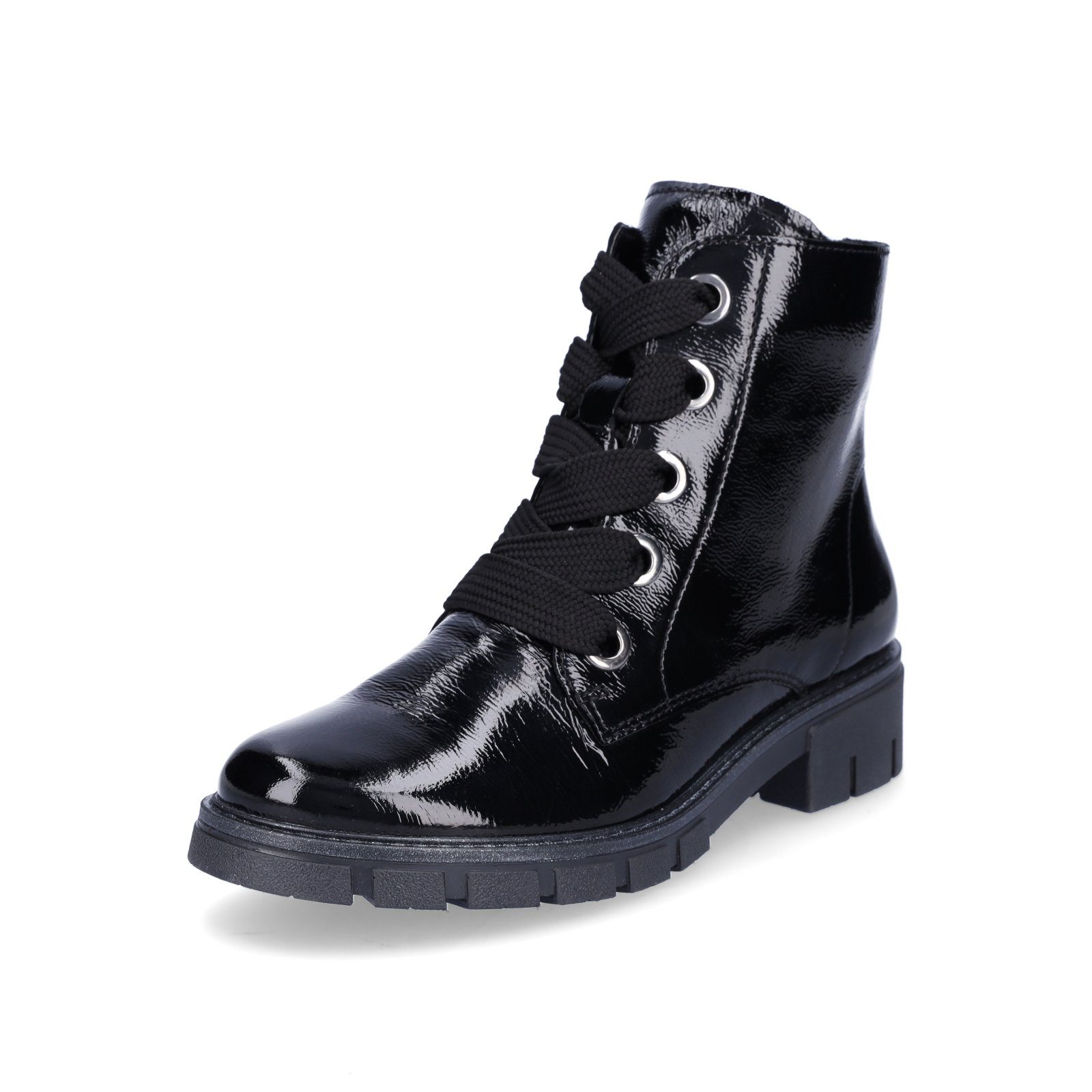 Ara Ara Damen Leder Schnürboot schwarz Lack Schnürboots