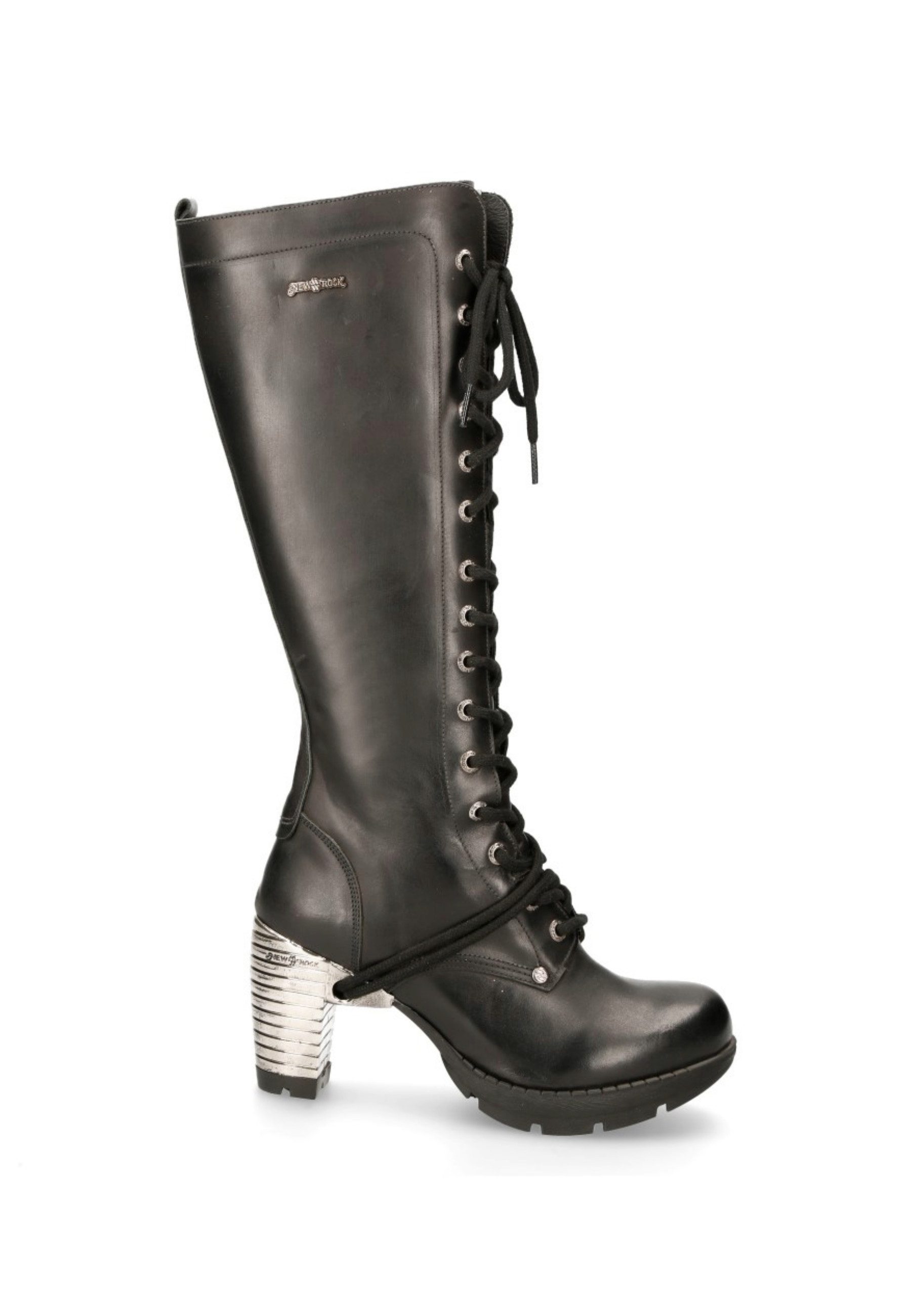 New Rock M-TR005-S1 High-Heel-Stiefel Rebellischer Glamour in Hochwertigem Rindsleder