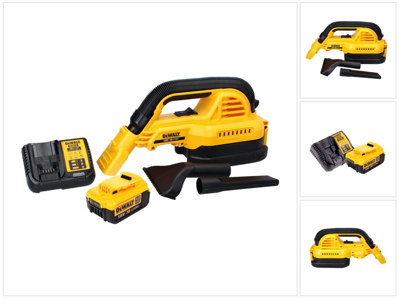 DeWalt Akku-Handstaubsauger DCV 517 M1 Akku Handstaubsauger 18 V 1,9 L + 1x Akku 4,0 Ah