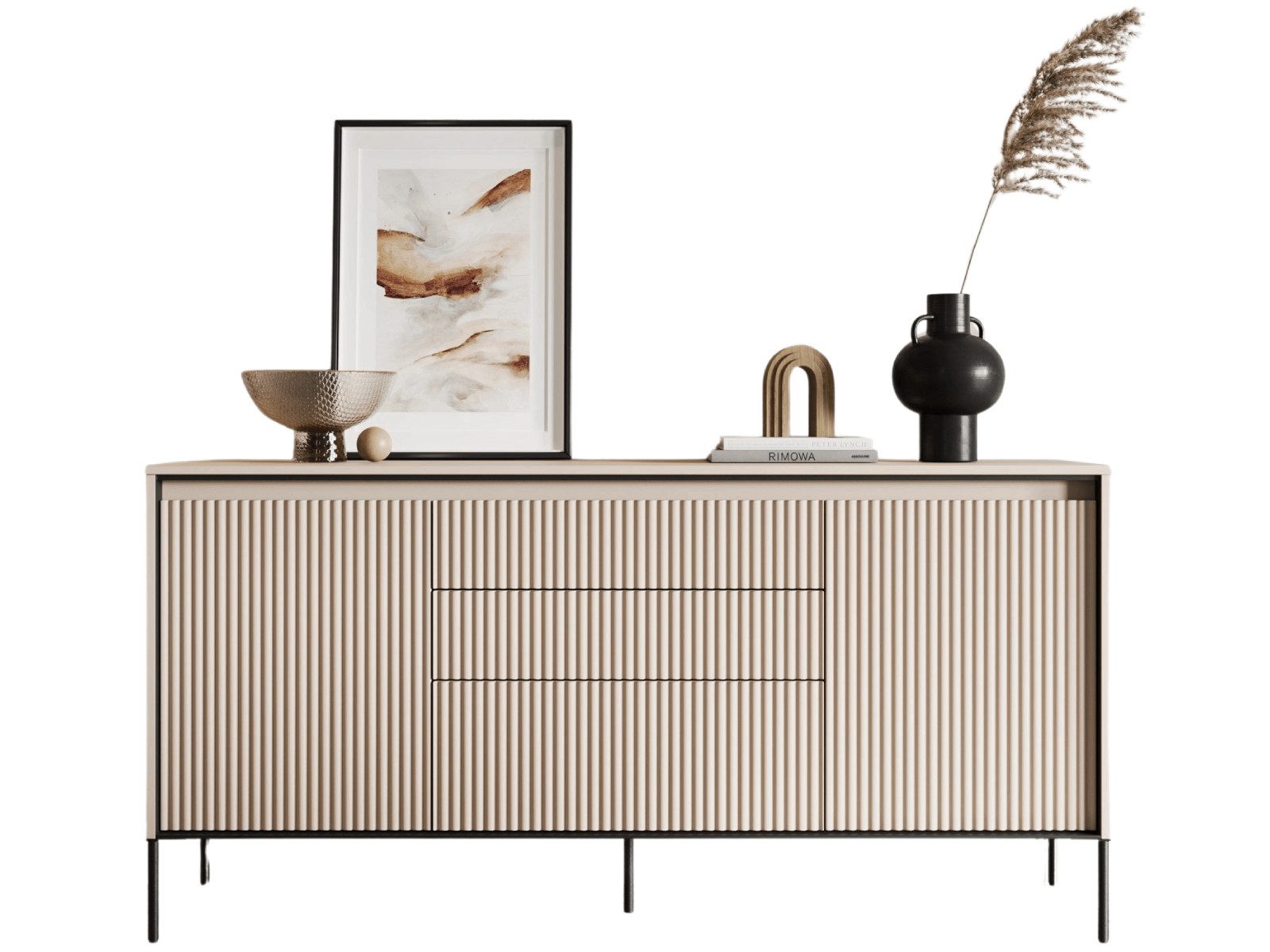 yourhouse24 Kommode TREND TR-01 mit dekorative Fräsungen und Soft-Close-Funktion