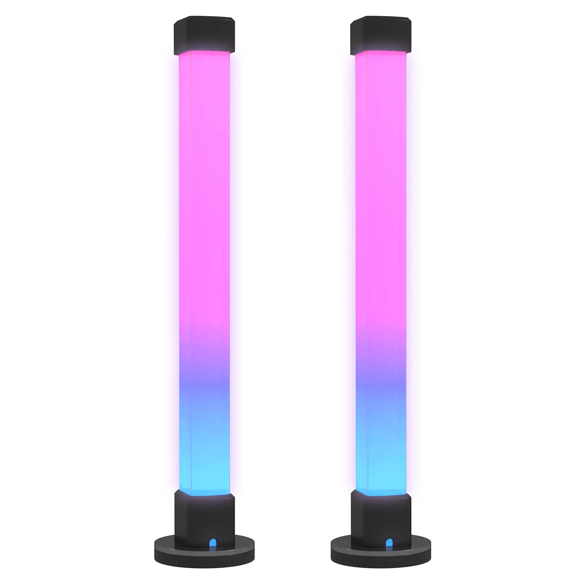 BlingBin LED-Streifen LED Lightbar 2er Set, RGB Lampe mit App- und Fernsteuerung, Musik-Synchronisation, Farb-Modi, Timer für Gaming, Filme, PC, TV