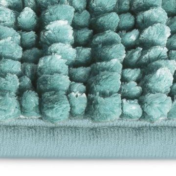 Badematte Coral Pastellblau, Erhältlich in 2 Größen, Badteppich casa pura, Höhe 20 mm, Chenille-Struktur, Maschinenfest, 100% Polyester, pflegeleicht