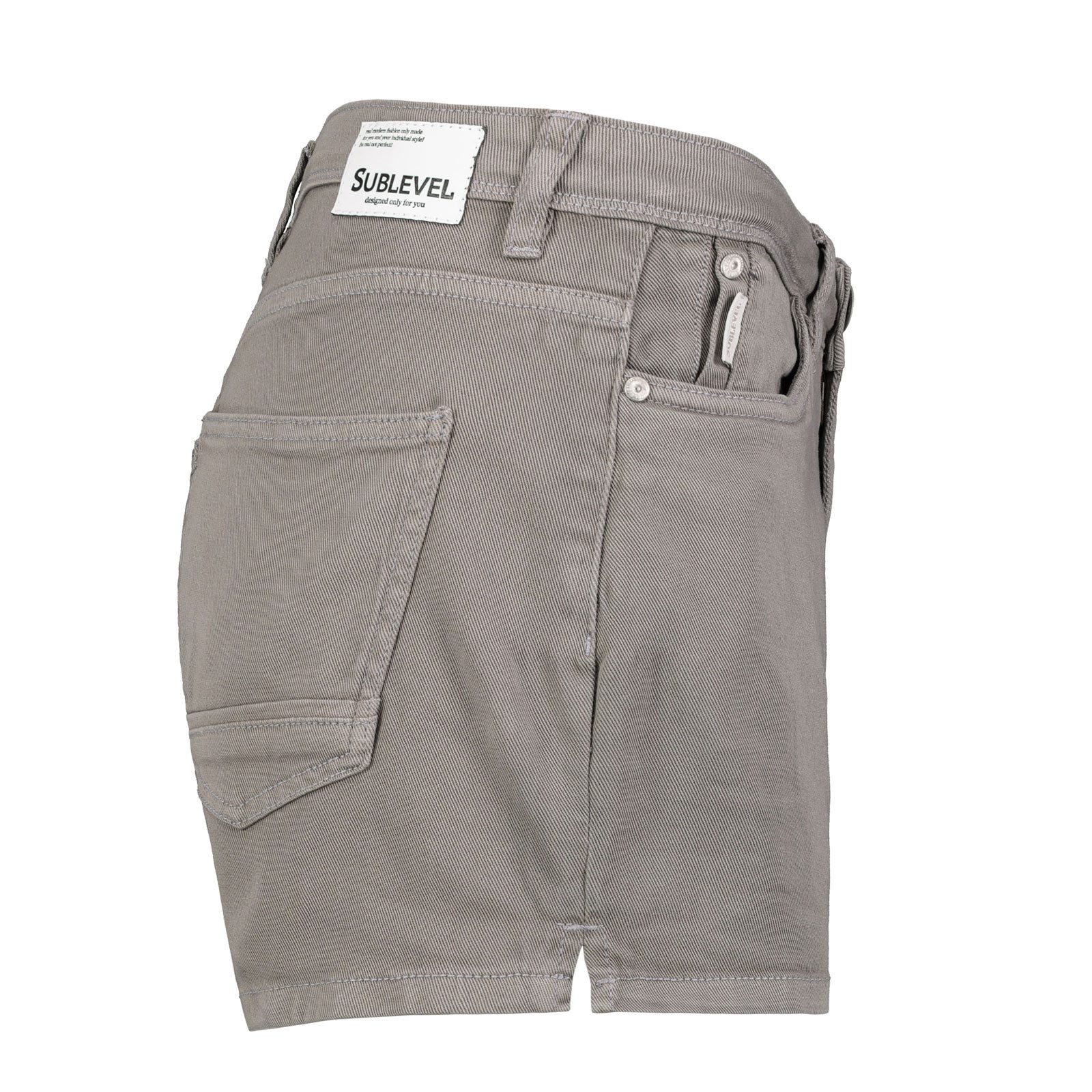 SUBLEVEL Shorts Damen Bermudas kurze Hose Baumwolle Hotpants Chino Sommer Hose – Bild 4 von 5