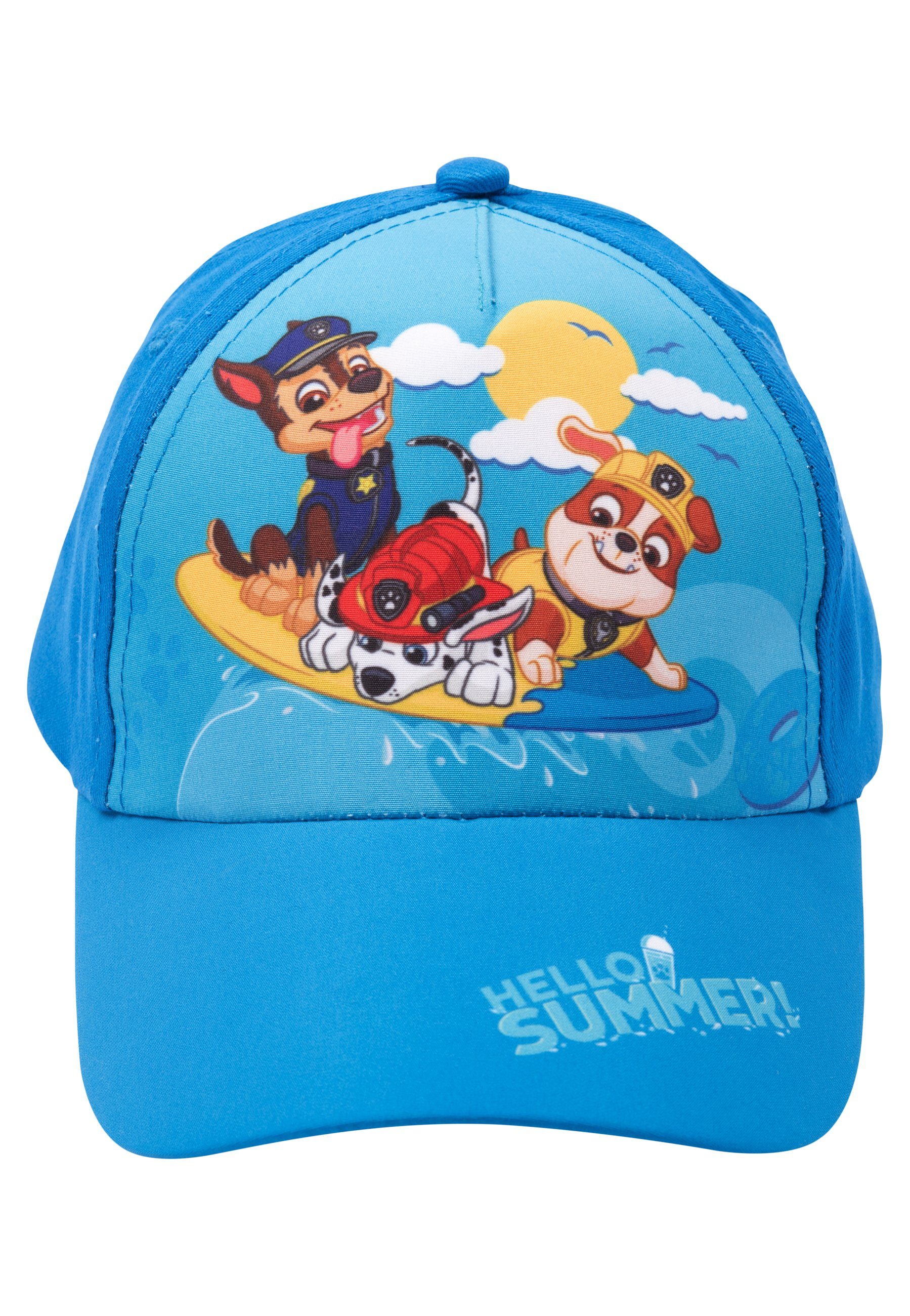 Baseball Cap Paw Patrol - Hello Summer - Chase, Marshall & Rubble,verstellbar