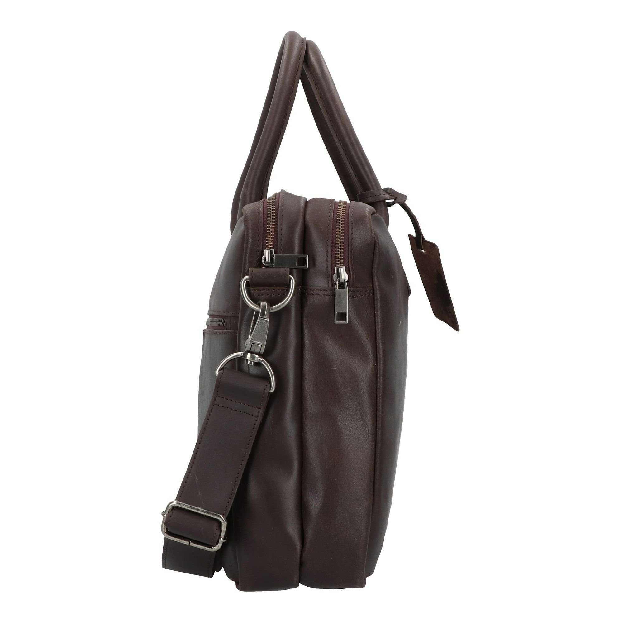 Burkely Aktentasche Vintage, Leder