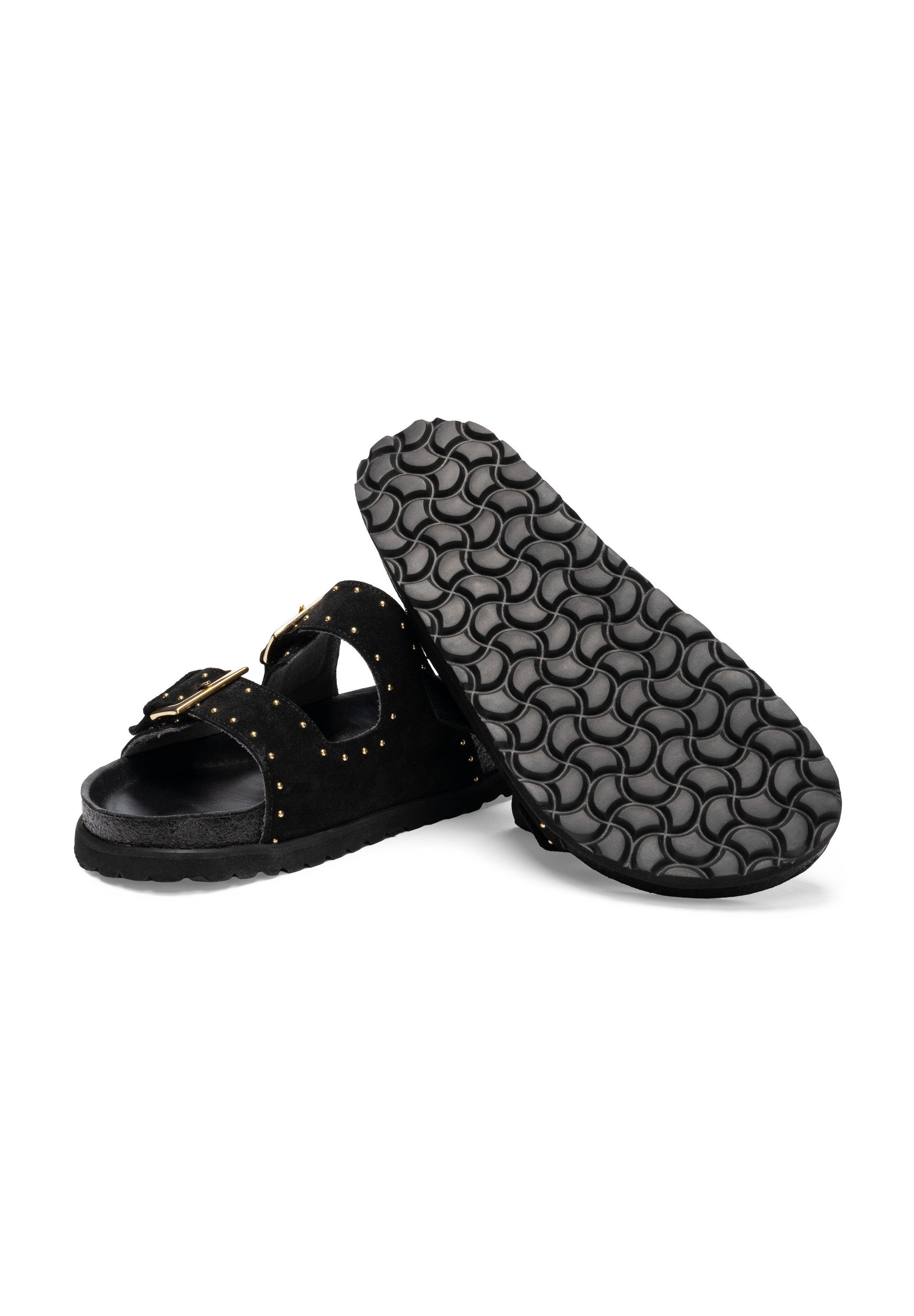 vitaform Damen Pantoletten Veloursleder Pantolette