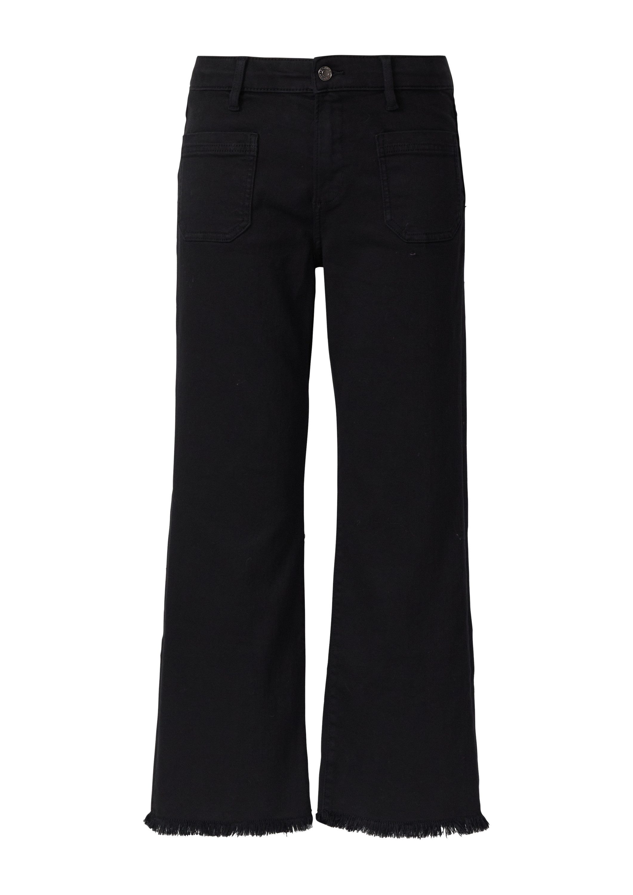 s.Oliver Weite Jeans Jeans-Hose Cropped Jeans / Slim Fit / Mid Rise / Flare günstig online kaufen