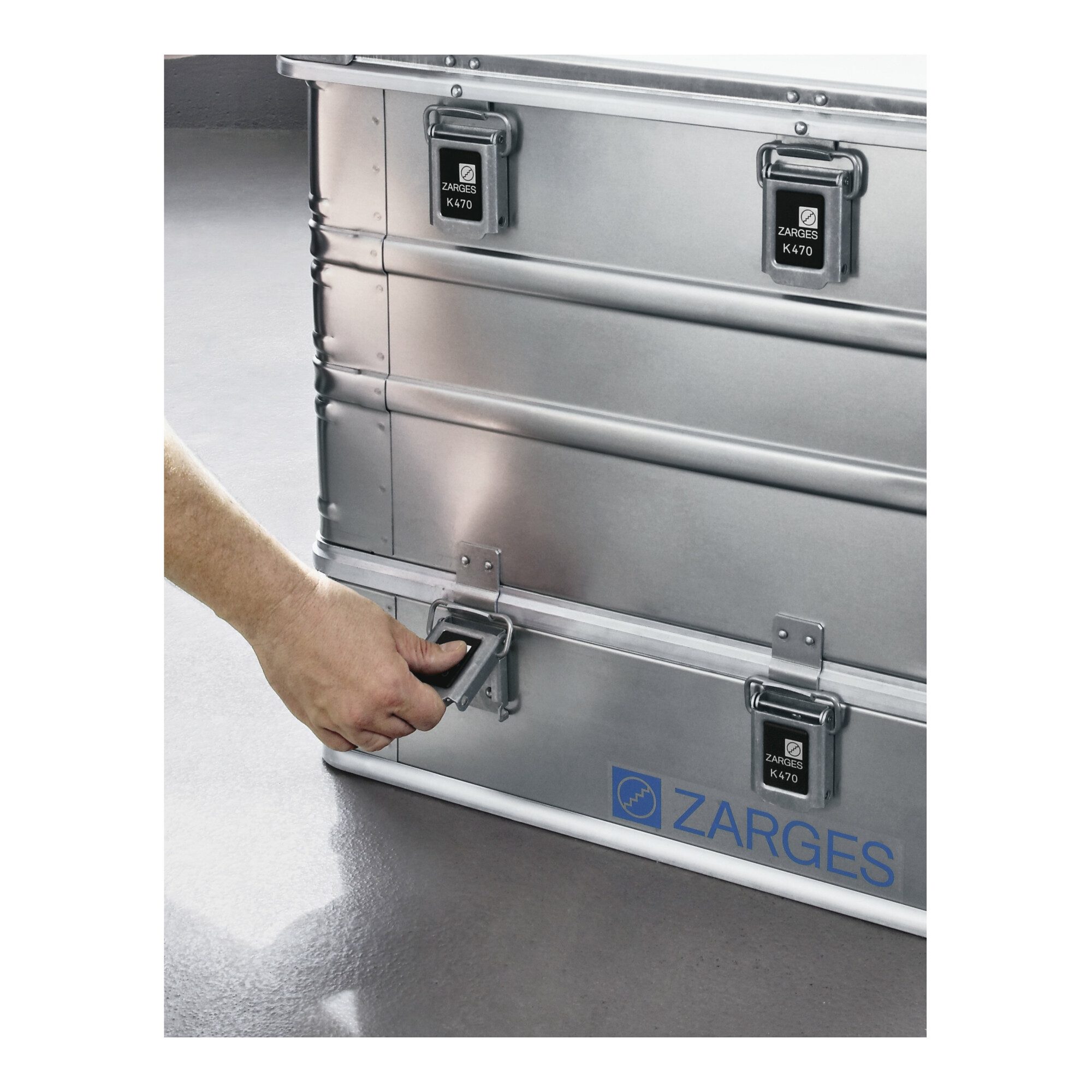 Zarges Aufbewahrungsbox ZARGES Transportkiste K 470 Plus - Haubenbehälter 550 x 350 x 150 mm