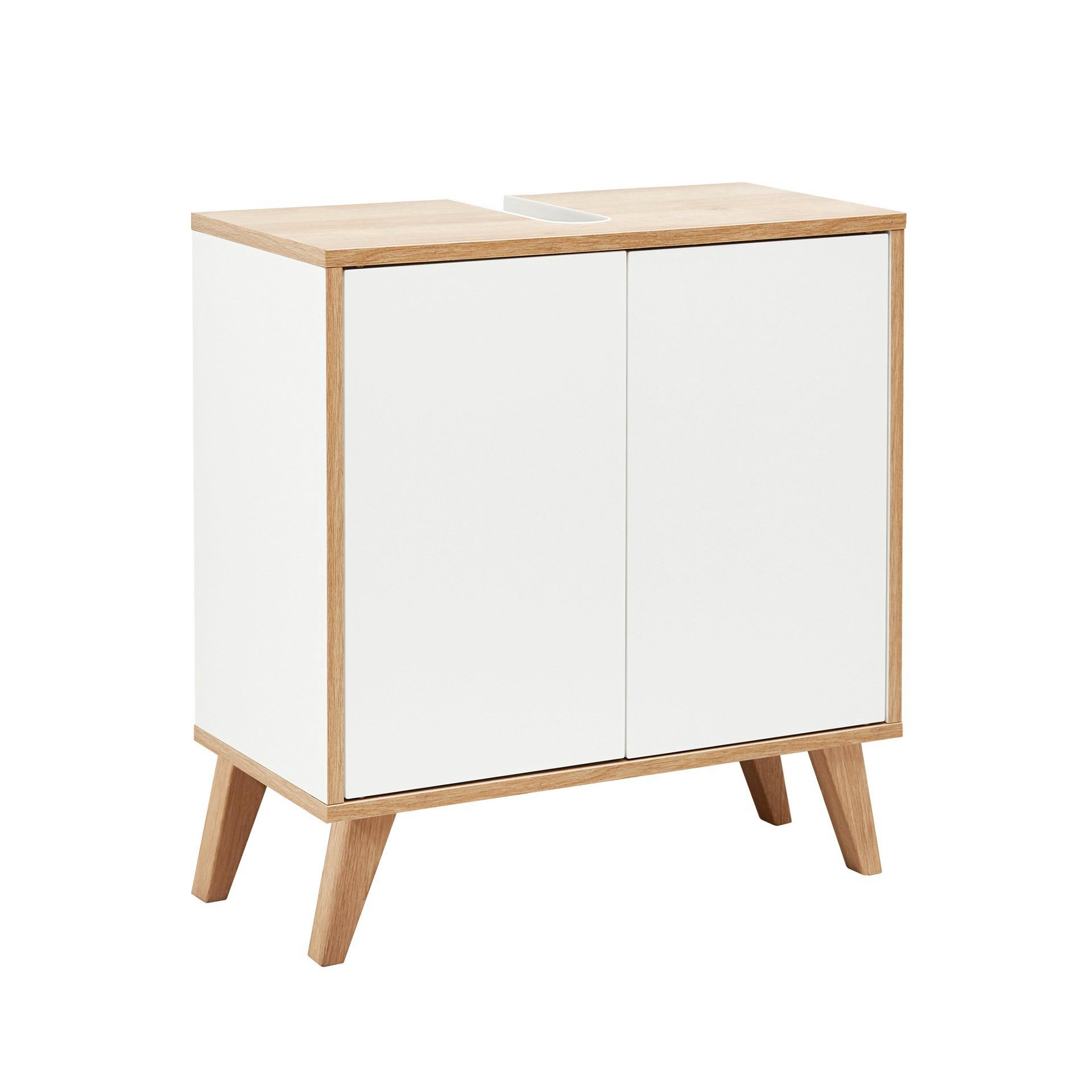 FACKELMANN Badmöbel-Set Finn Waschbeckenunterschrank 60 cm breit mit Füßen, günstig online kaufen