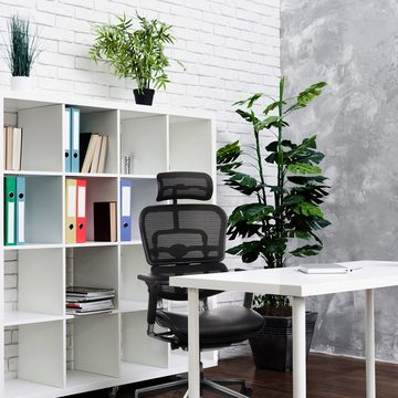 hjh OFFICE Drehstuhl Luxus Chefsessel ERGOHUMAN Leder (1 St), Bürostuhl ergonomisch