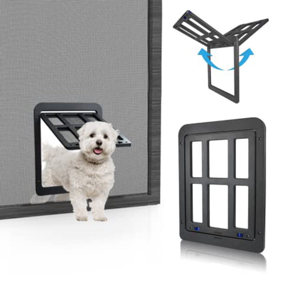 Ledander Katzenklappe Haustierklappe für Fliegengitter, Katzenklappe Innentür Aussentür, Hundeklappe mit Magneten, Katzenklappe, Fliegengittertür