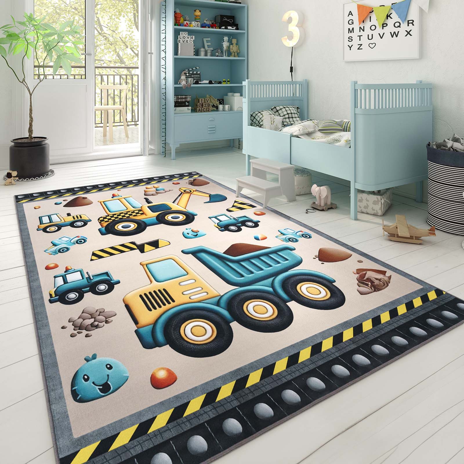 TaraCarpet Kinderteppich Fresh Kids Fahrzeuge, rechteckig, Höhe: 5 mm, Kind günstig online kaufen