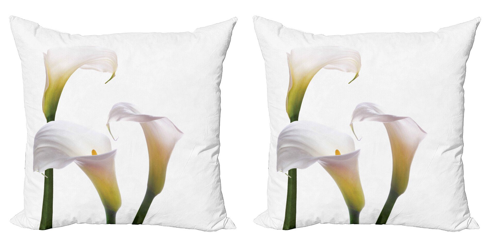Calla-Lilien (2 Doppelseitiger Modern Accent Abakuhaus Digitaldruck, Blume Romantische Stück), Kissenbezüge