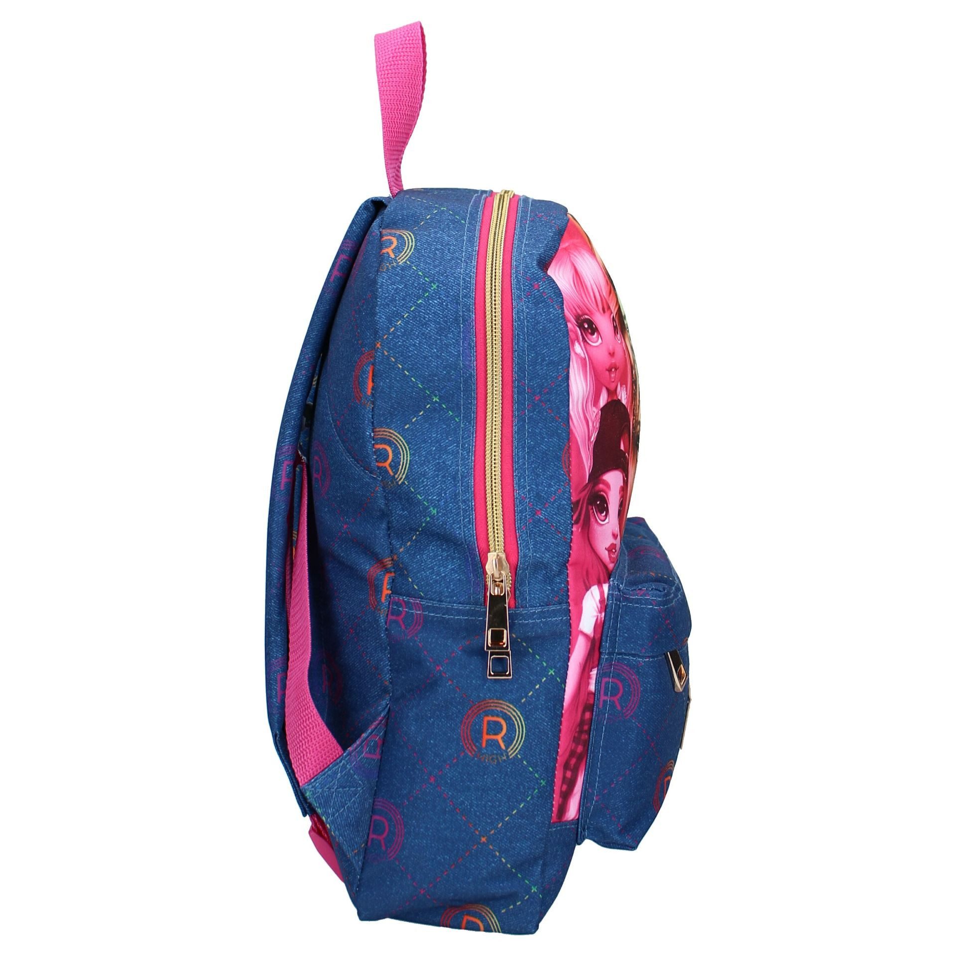 Rainbow High Kinderrucksack Kinder Backpack leicht robust ideal für Schule und Freizeit