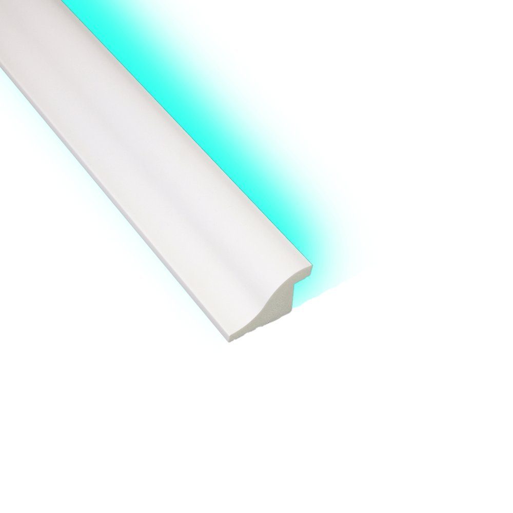 Thumbnail - BaukastenStore Abschlussleiste 8,5m LED Leisten Stuckleisten Zierprofil Sockelleisten Deckenleisten, INO-6 - 3.2x5.0cm