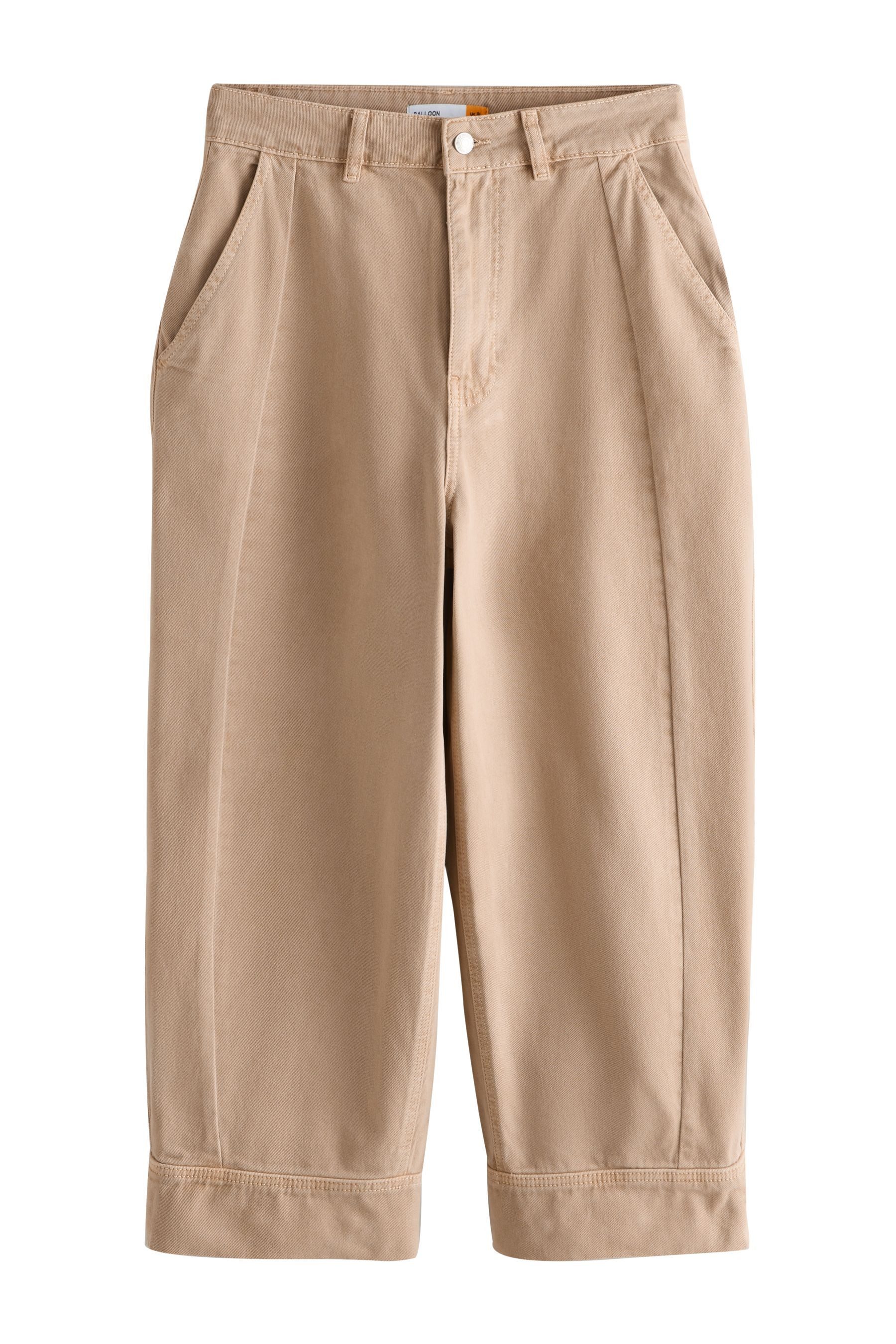 Caprijeans Verkürzte Cargo-Jeans Ballonschnitt