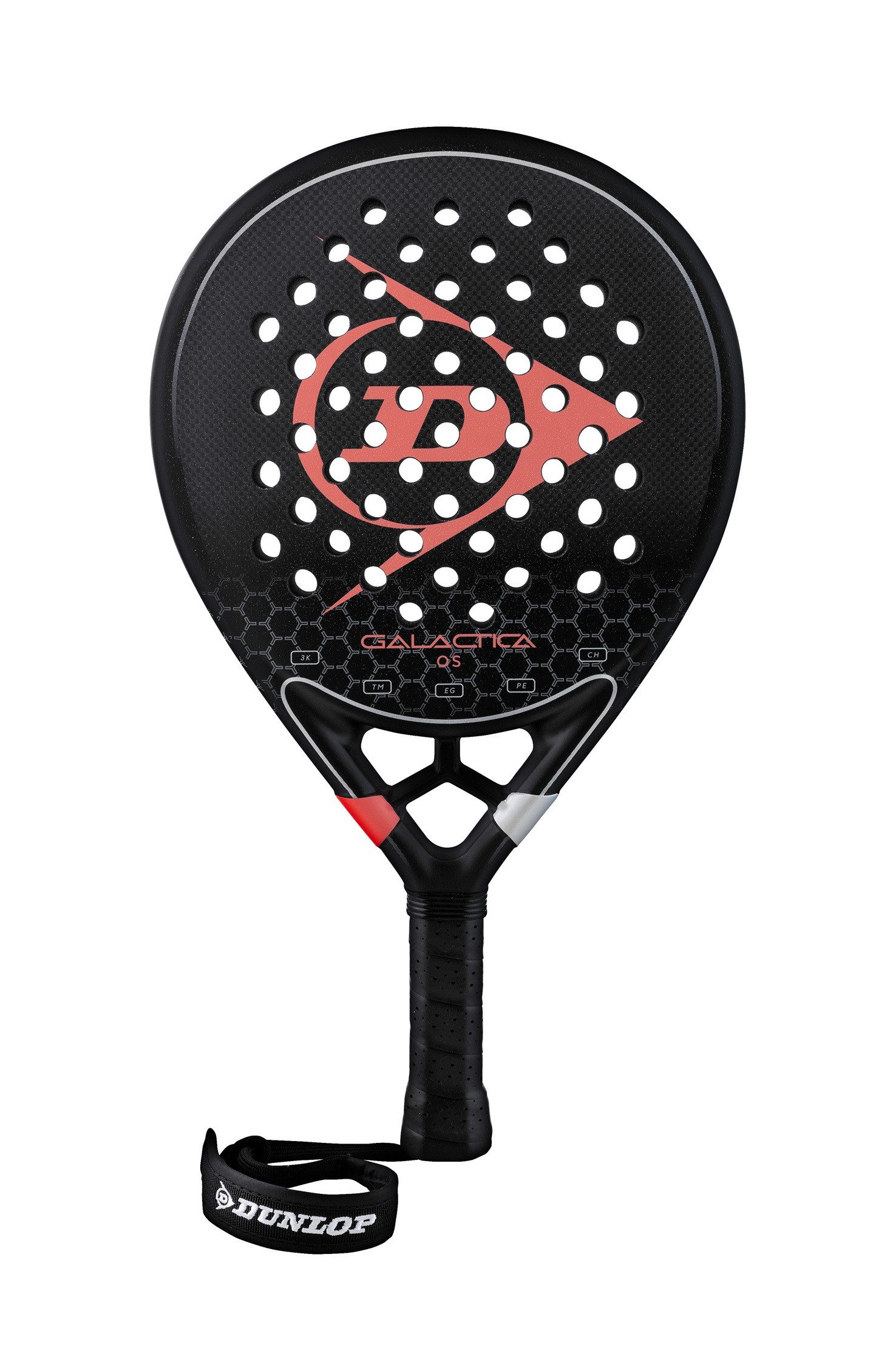 Dunlop Padelschläger Galactica OS (Oversize) 360g/Rund/Turnier schwarz