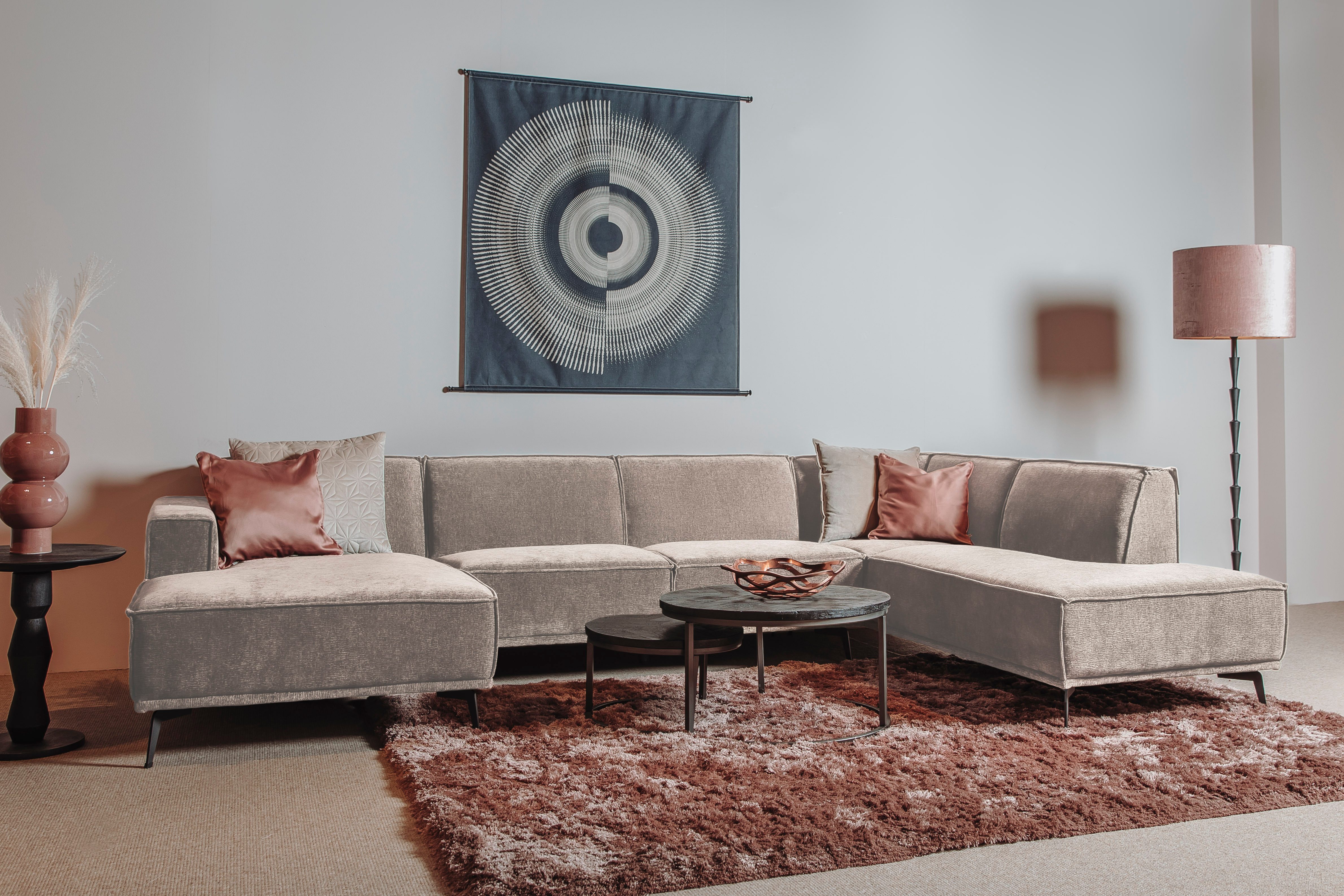 Wohnpalast Big-Sofa Leeds Loungesofa 350cm Ottomane R oder L - Ecksofa - Sofa