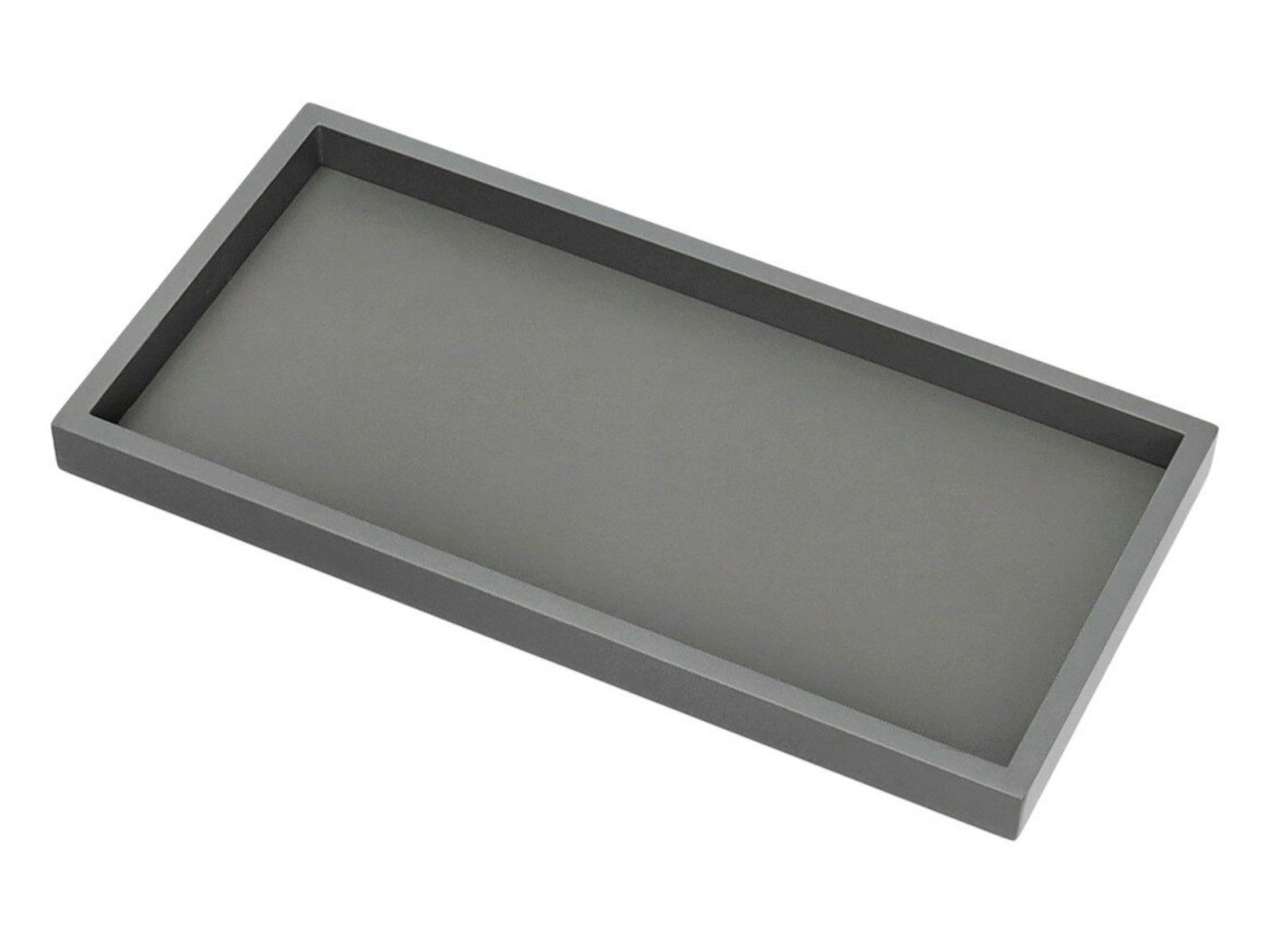 Giftcompany Tablett Neo Tablett rechteckig grau 30cm, Holzfaserplatte
