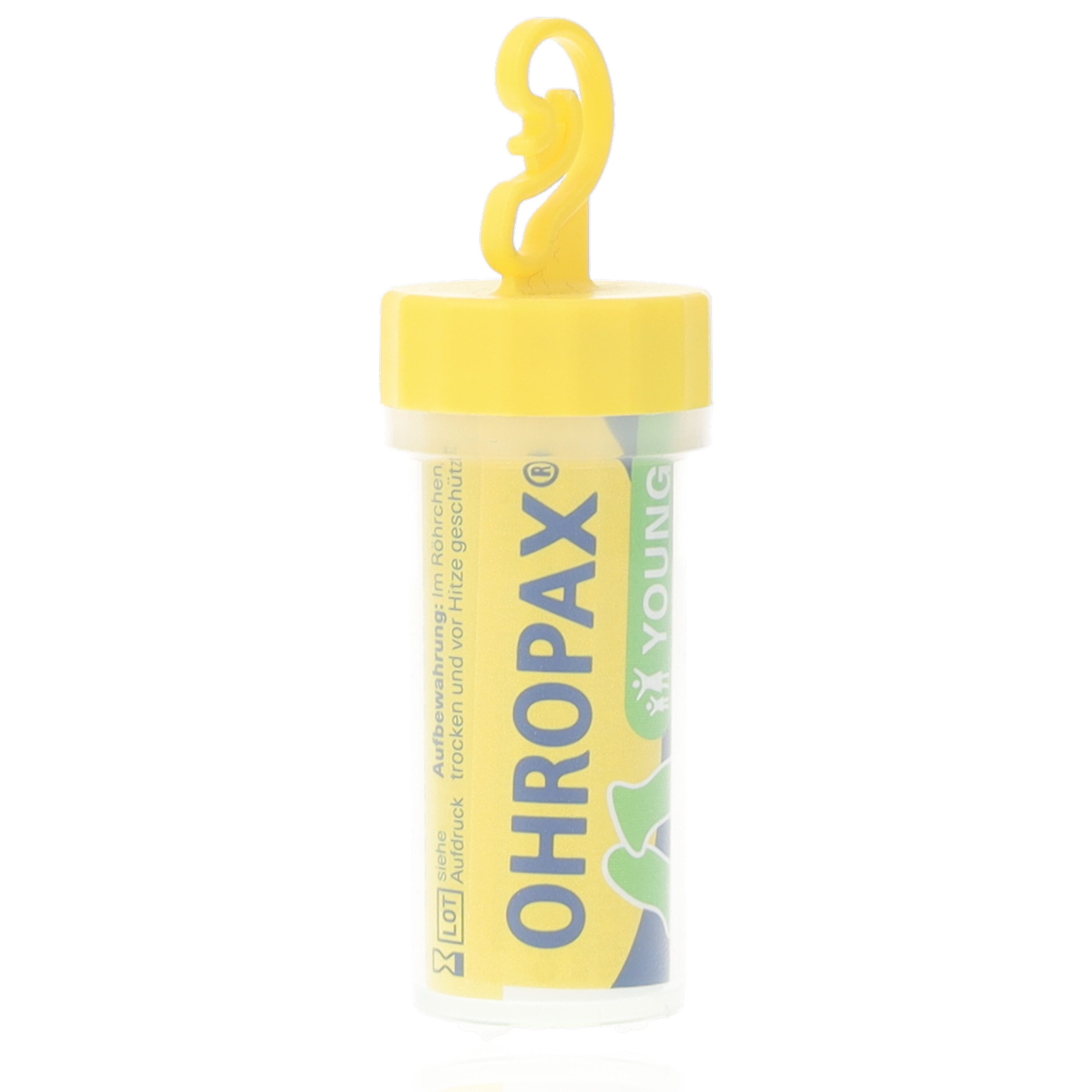 OHROPAX Защита органов слухаstöpsel Ohropax YOUNG 2 Ohrstöpsel im Röhrchen, gem. DIN EN 352-2:2002 / Schalldämmung: SNR 35 dB (EN ISO 4869-2)