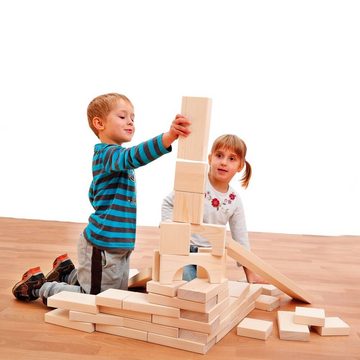 Erzi® Lernspielzeug Bausteine-Set Maxi, Set aus 40 Bausteinen