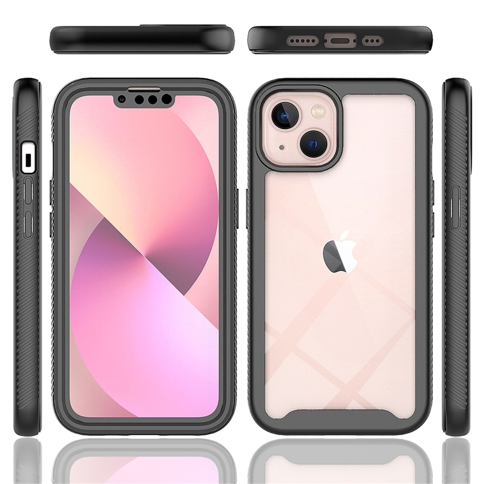 betterfon Handyhülle für Apple iPhone 13 TPU Case mit 360° Rundumschutz Displayschutz