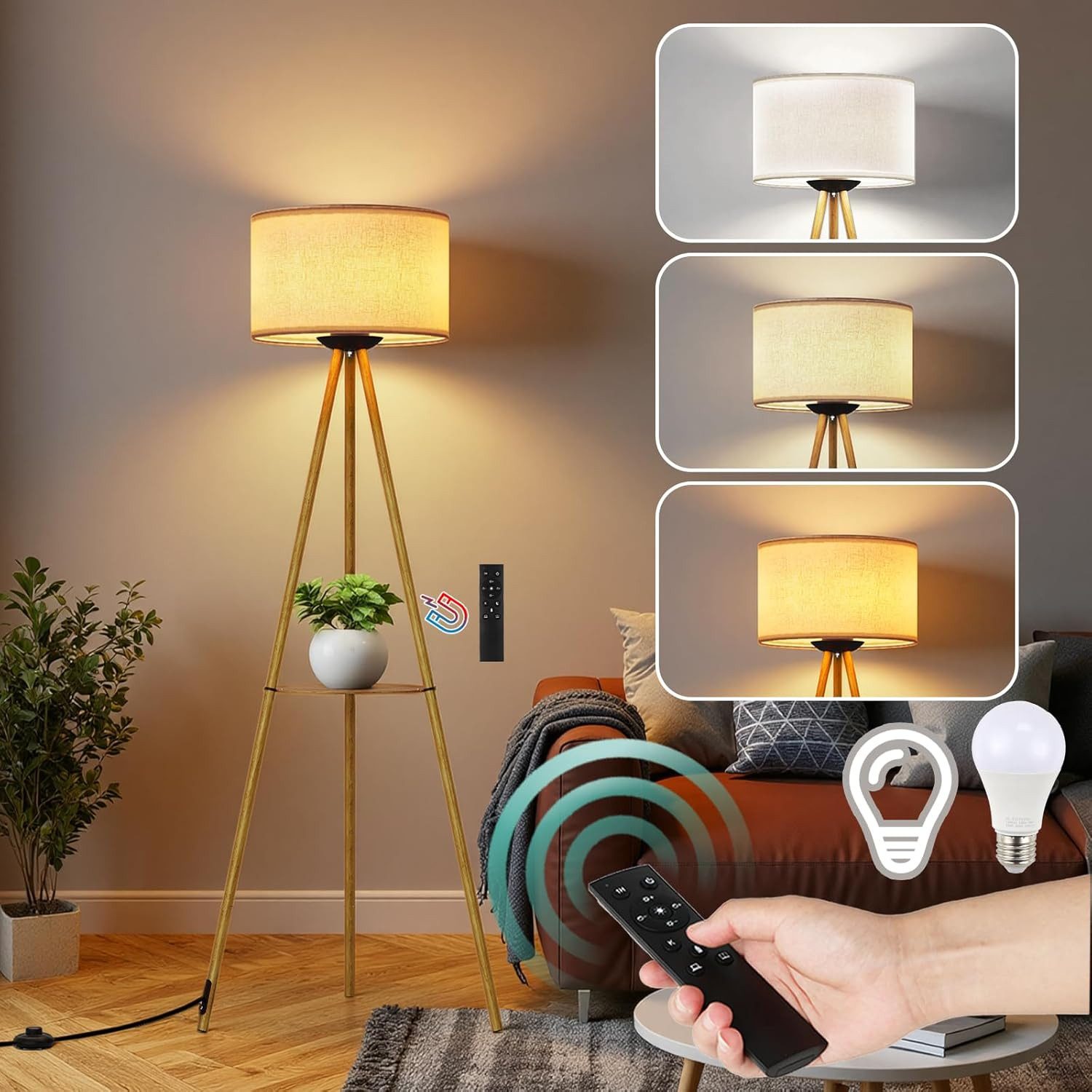 TLGREEN Stehlampe Dimmbar mit Fernbedienung & günstig online kaufen