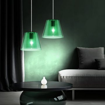 EGLO Deckenleuchte, Leuchtmittel nicht inklusive, Hänge Pendel Beleuchtung Arbeitszimmer Lampe 1-flammig grün