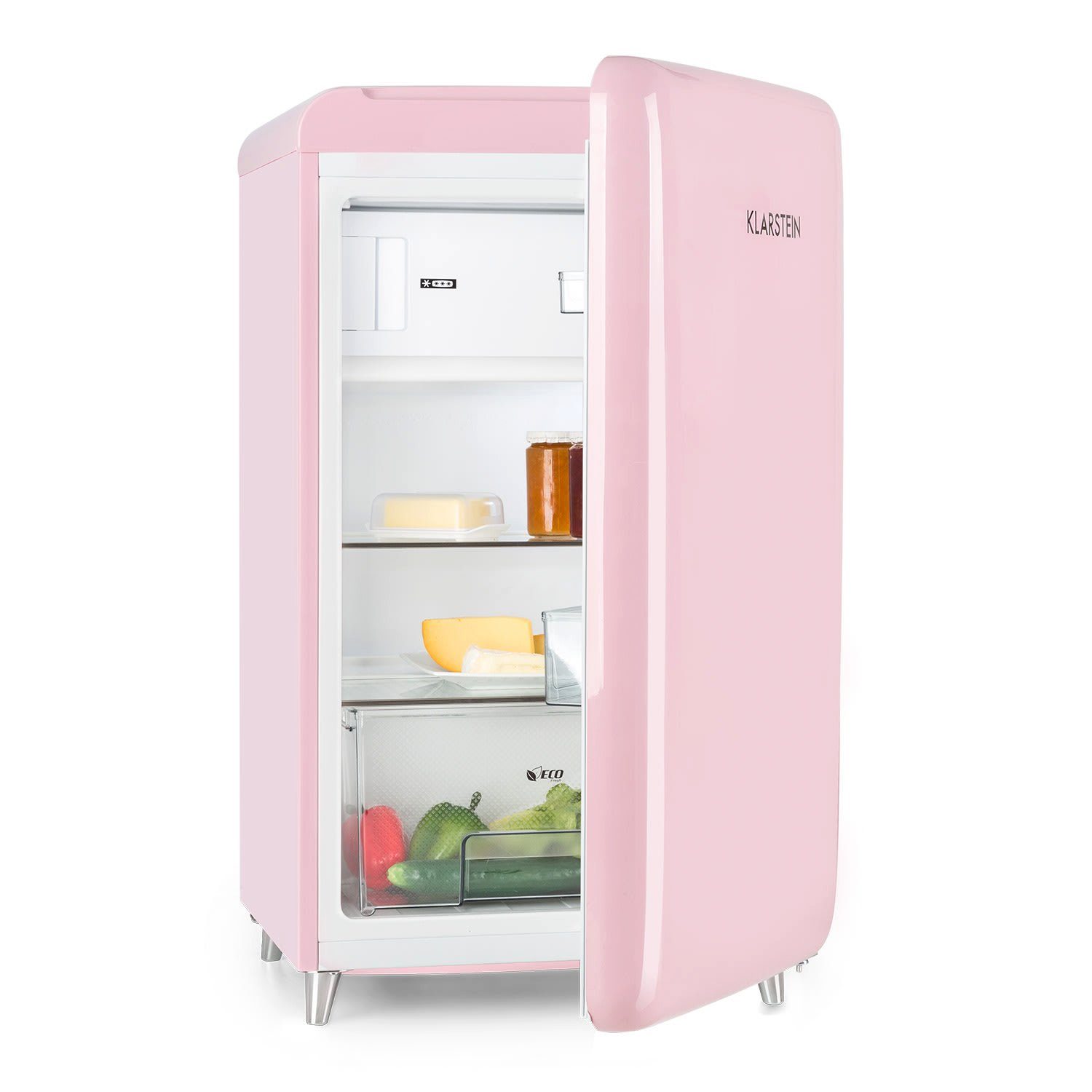 Klarstein Kühlschrank PopArt Retro-Kühlschrank 118 Liter Gefrierfach: 13  Liter regelbare Temperatur 10030289, 97 cm hoch, 55 cm breit online kaufen  | OTTO
