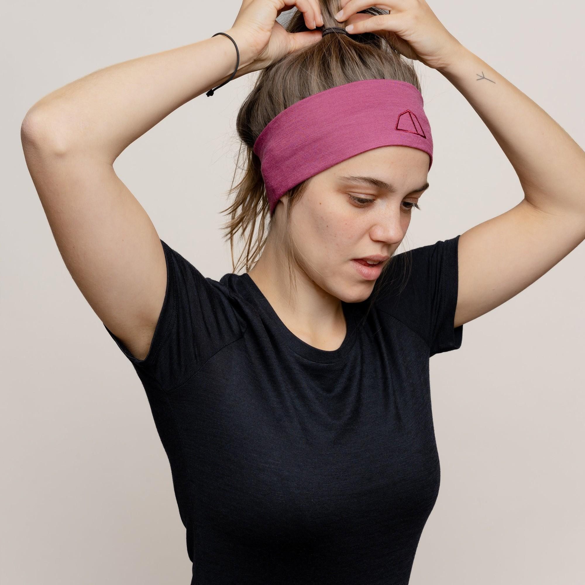 Tom Fyfe Stirnband TOM FYFE Merino Stirnband Unisex Brombeere / One Size