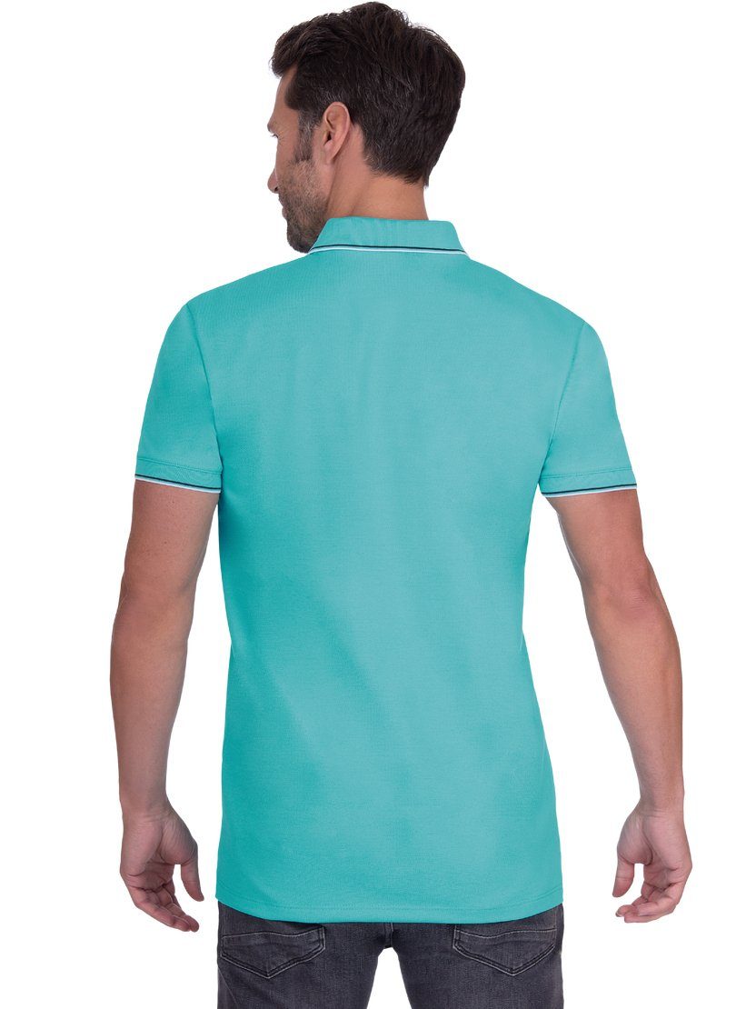 Trigema Poloshirt TRIGEMA mint Fit Slim Polohemd