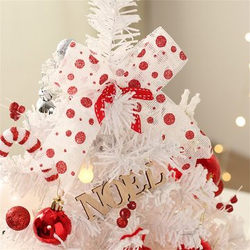 Dekorative Künstlicher Weihnachtsbaum Weihnachtsbaum klein künstlich geschmückt für Weihnachten Deko, Mit drehbarem Oktavfuß Tisch Tannenbaum Weihnachten Deko für Büro
