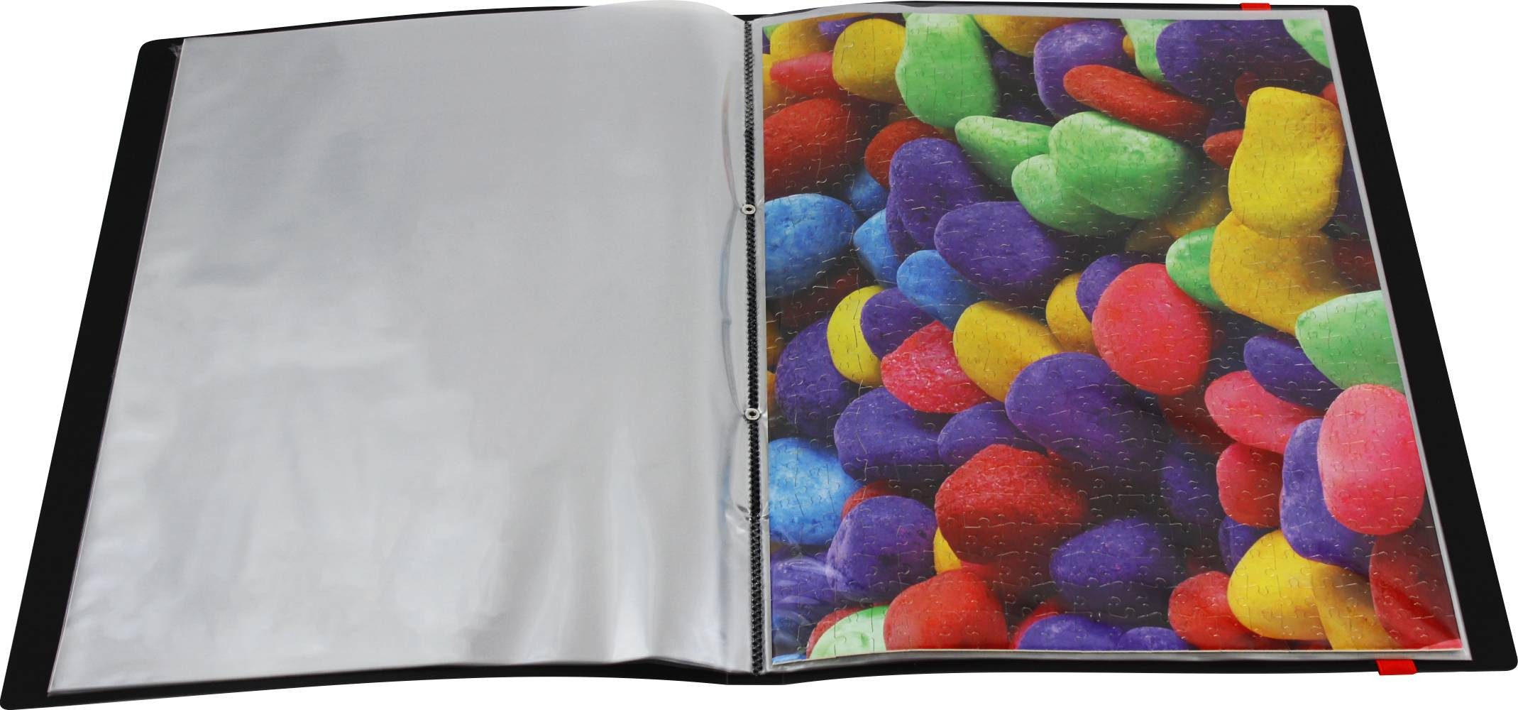 EXXO by HFP Puzzle-Tasche 1 Stück Puzzlemappe passend für 20 Puzzle mit je 500 Teilen, mit Gummizug und Tragegriff