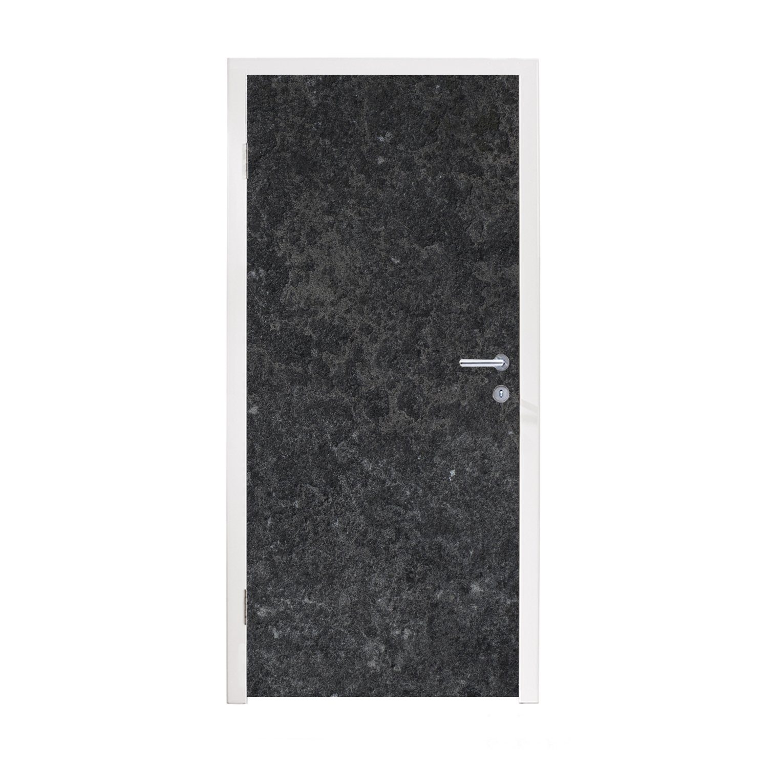 MuchoWow Türtapete Beton - Grau - Textur - Retro - Industriell, Matt, bedruckt, (1 St), Fototapete für Tür, Türaufkleber, 75x205 cm