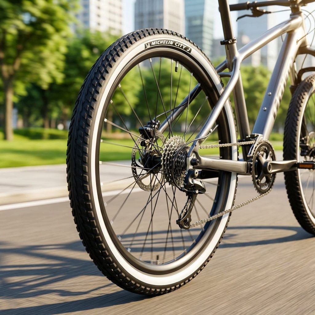 Michelin Fahrradreifen Michelin Reifen City J 22x1.45" 37-490 schwarz/weiß Draht