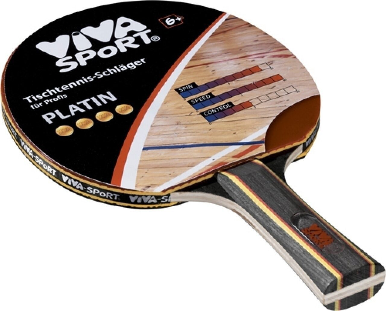VIVA Tischtennisschläger Viva Sport 74403 - Tischtennis-Schläger Platin