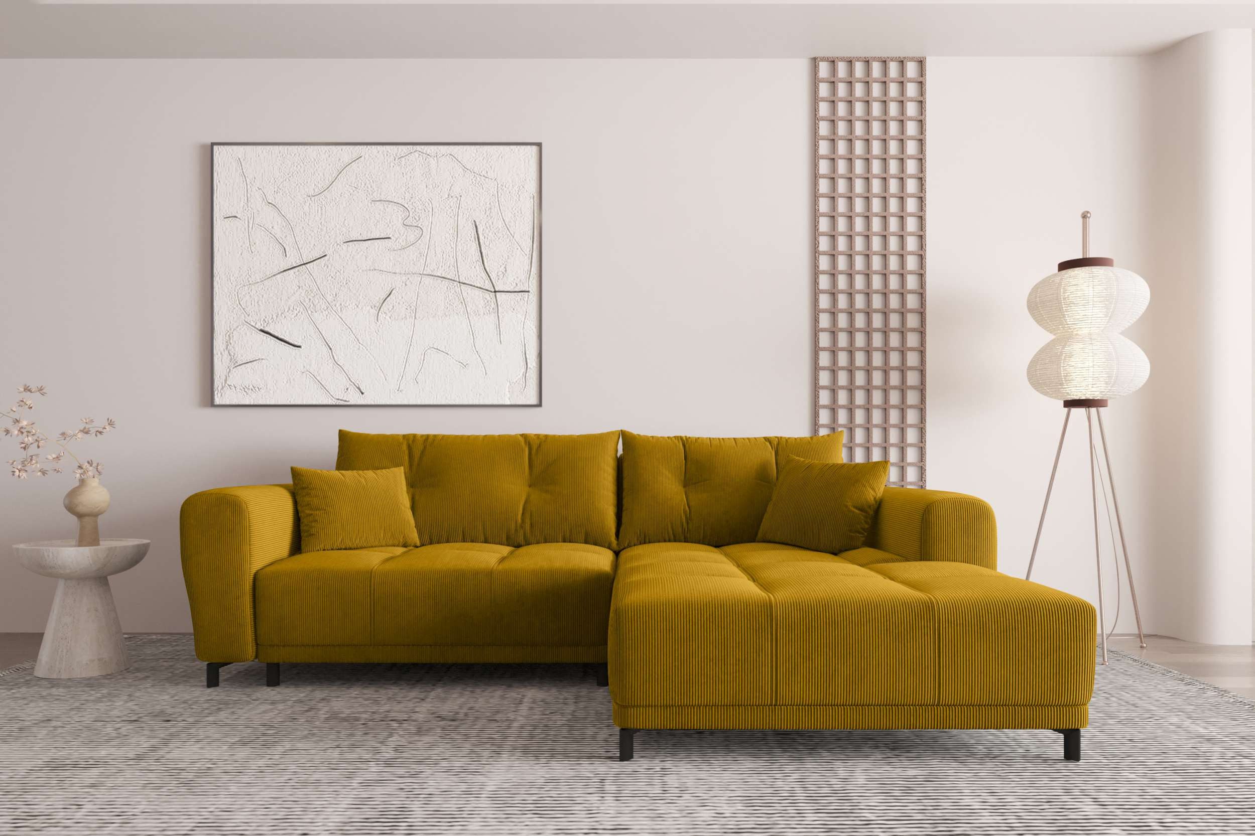 99rooms Ecksofa Massimo, Sofa L-Form, Eckcouch, mit oder ohne Schlaffunktio günstig online kaufen