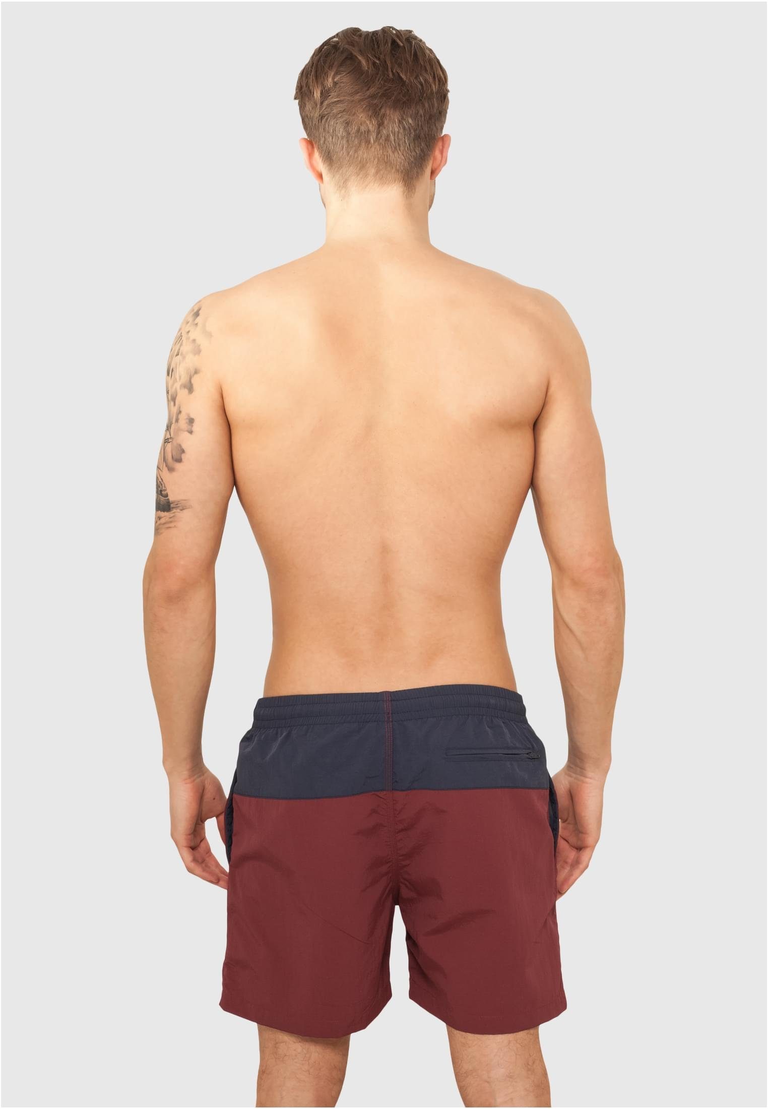 nvy/burgundy URBAN Herren Shorts CLASSICS Badeshorts Swim