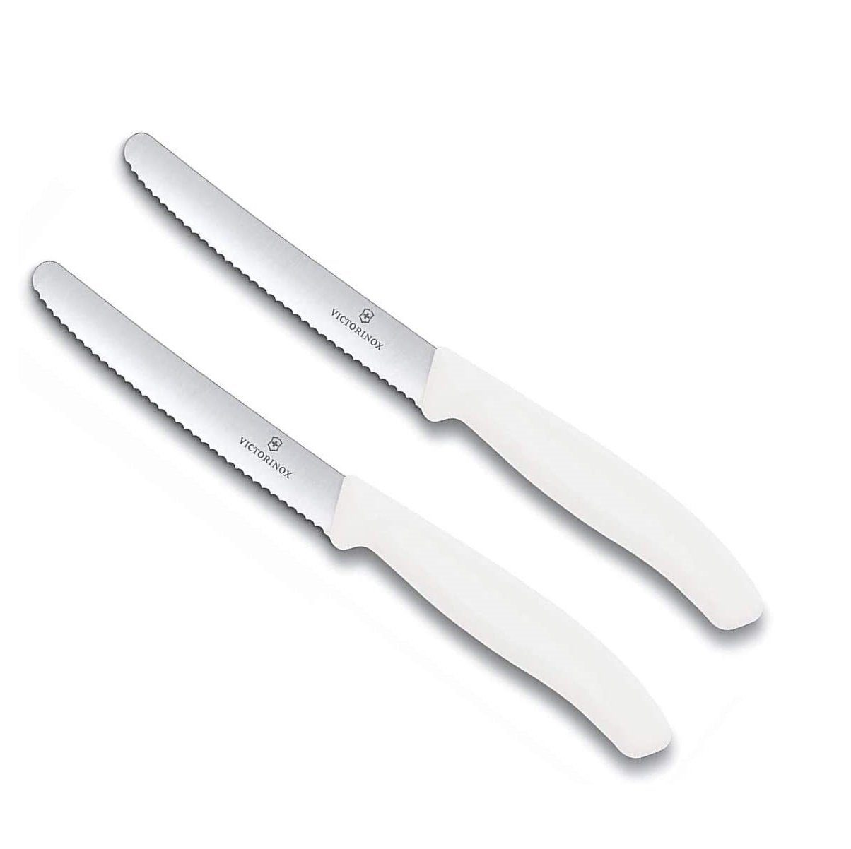 Wellenschliff Victorinox Küchenmesser-Set mit weiß, Messer-Set