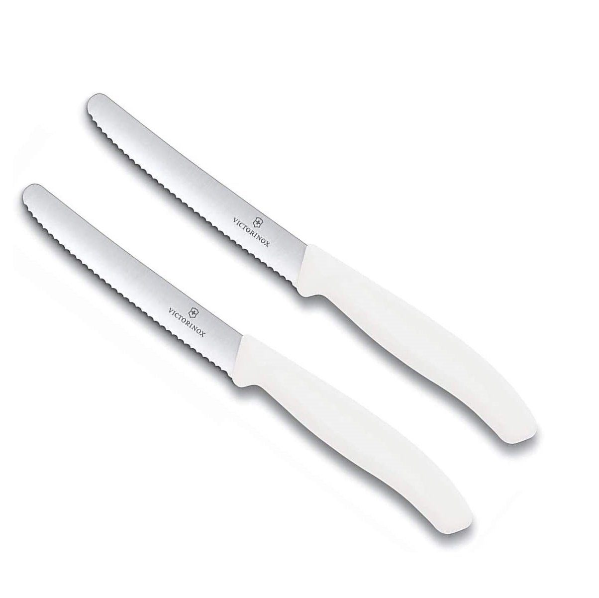 Victorinox Ножи-Set Küchenmesser-Set weiß, mit Wellenschliff