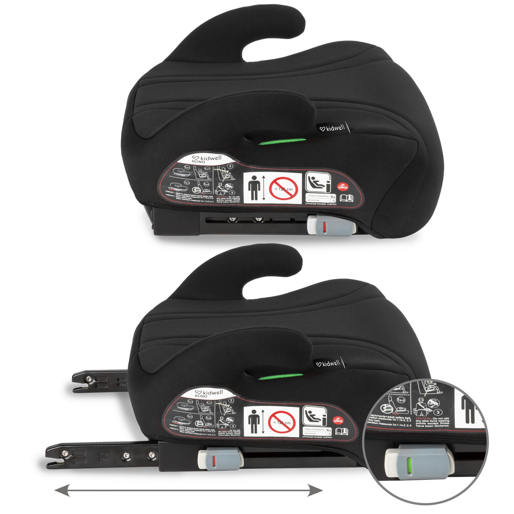 COIL Autokindersitz Kindersitzerhöhungen, Kindersitz, Sitzerhöhung, ab: 6 Jahren, bis: 12 Jahren, ISOFIX, EPE-Schaum, Kindergröße: 125-150 cm