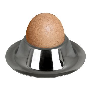 Koopman Eierbecher Eierständer Edelstahl Eihalter Eier Becher 4 Stück, (4er Set), Frühstücksset Eibecher Eierständerset Ständer Frühstücksgeschirr