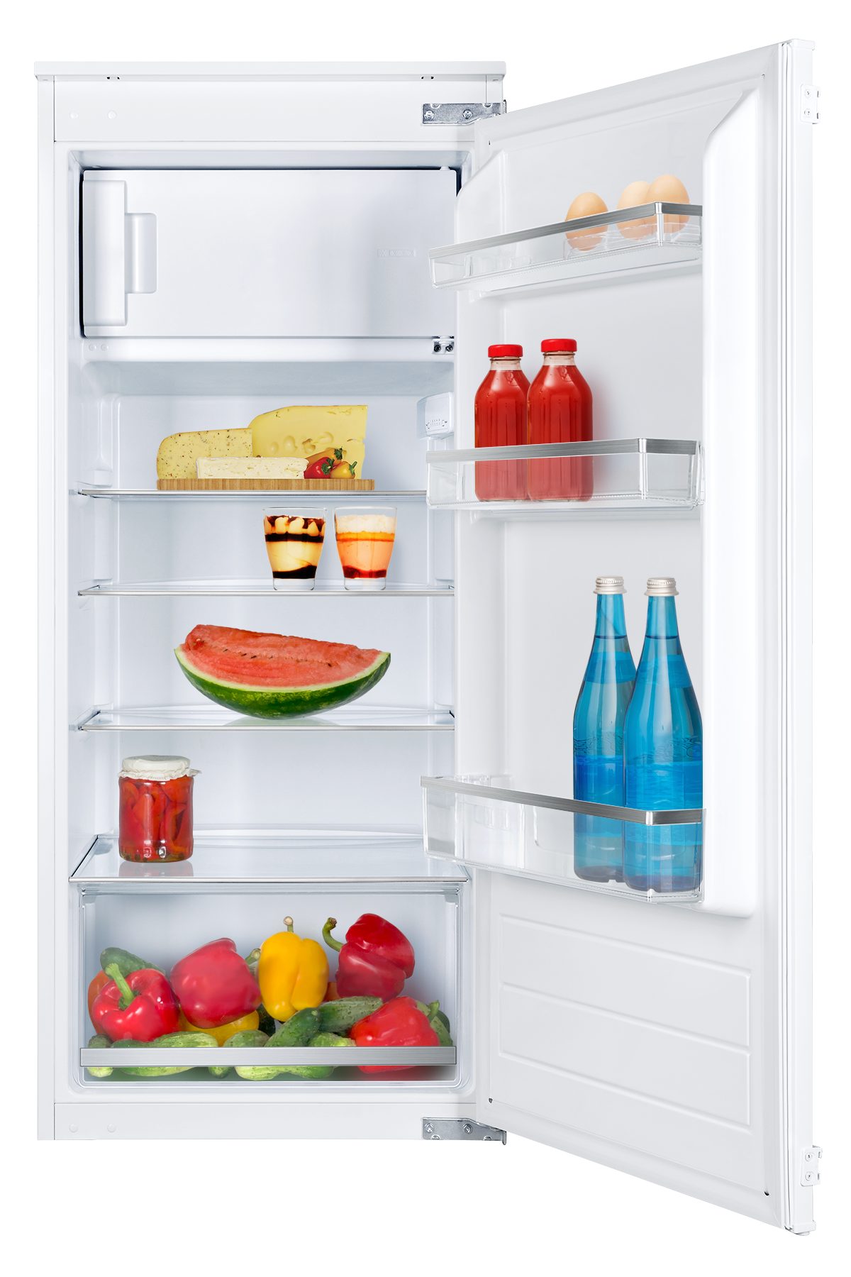 Amica Einbaukühlschrank EKSS 362 225, 122 cm hoch, 54 cm breit, Leise, geräumig, energiesparend – perfekt integriert