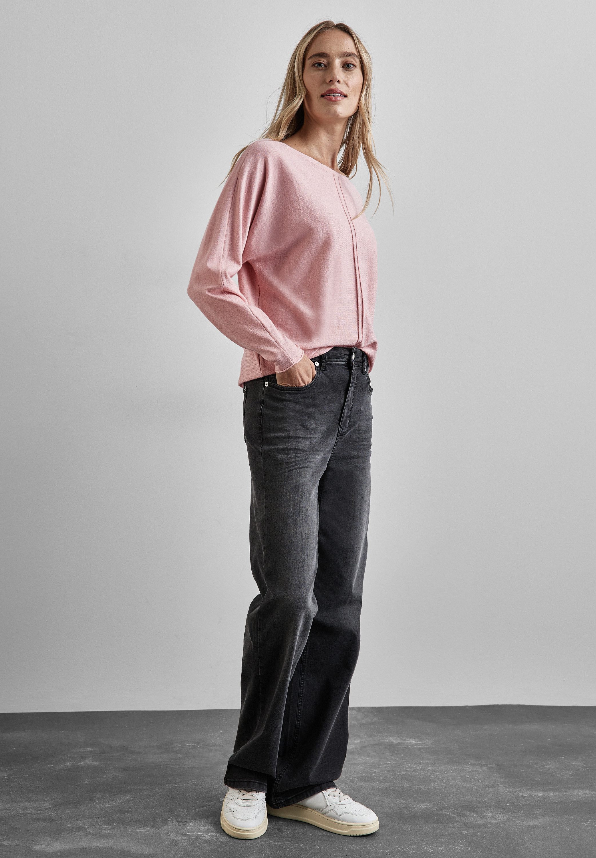 STREET ONE Strickpullover mit U-Boot-Ausschnitt